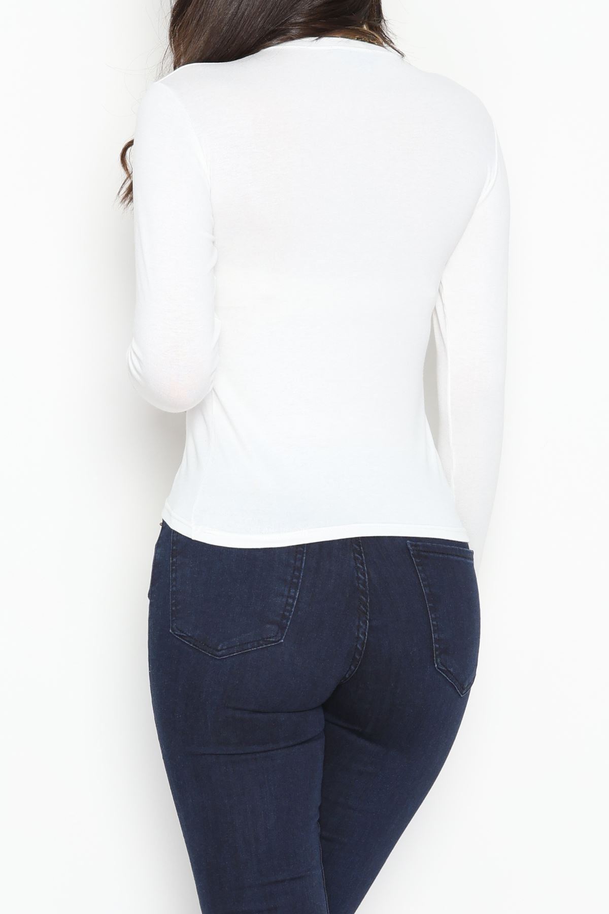 Uzun Kol Body Kırıkbeyaz - 3605.1783.