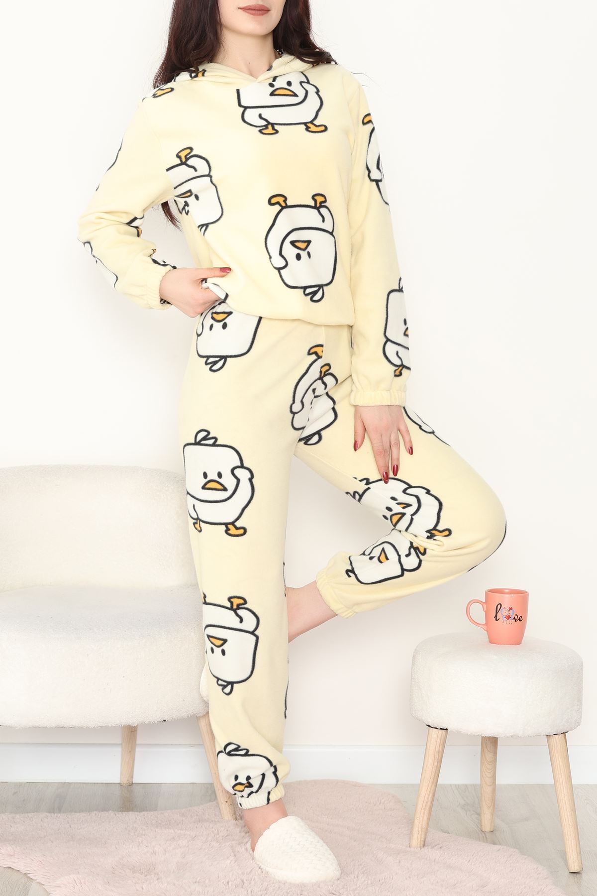 Kapşonlu Polar Takım Sarıördek - 344.1287.