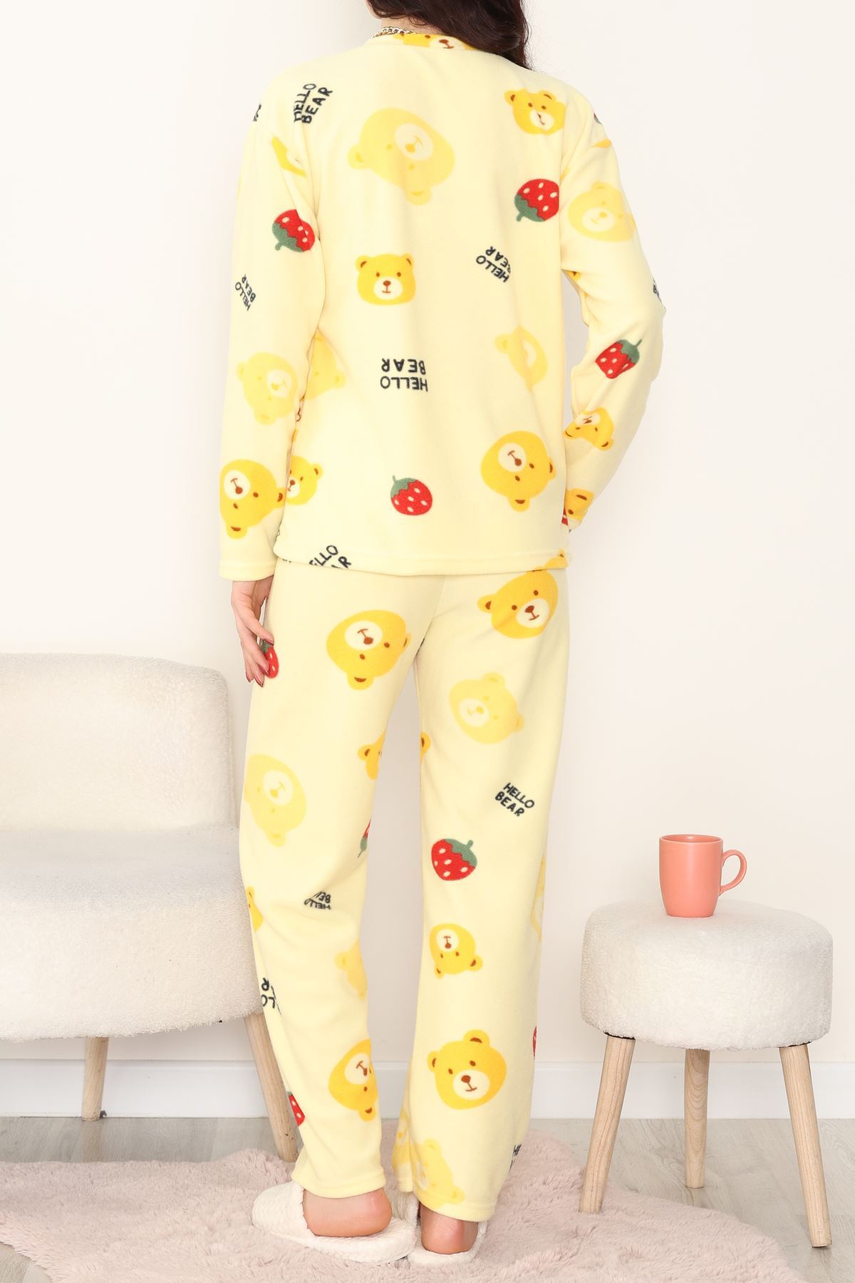 Polar Alt Üst Aynı Pijama Takımı Sarı - 168.1287.