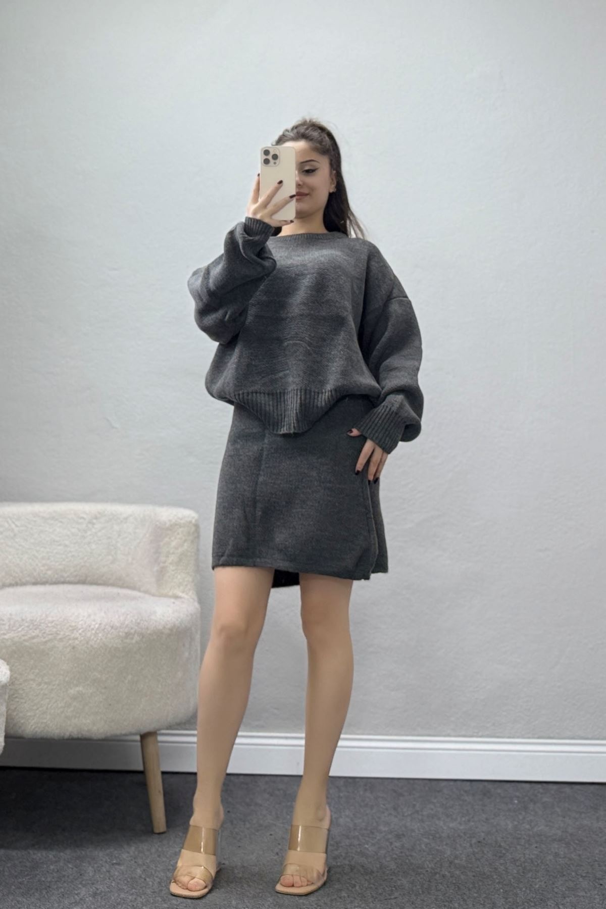 Triko Etekli Takım Antrasit - 51108.1765.