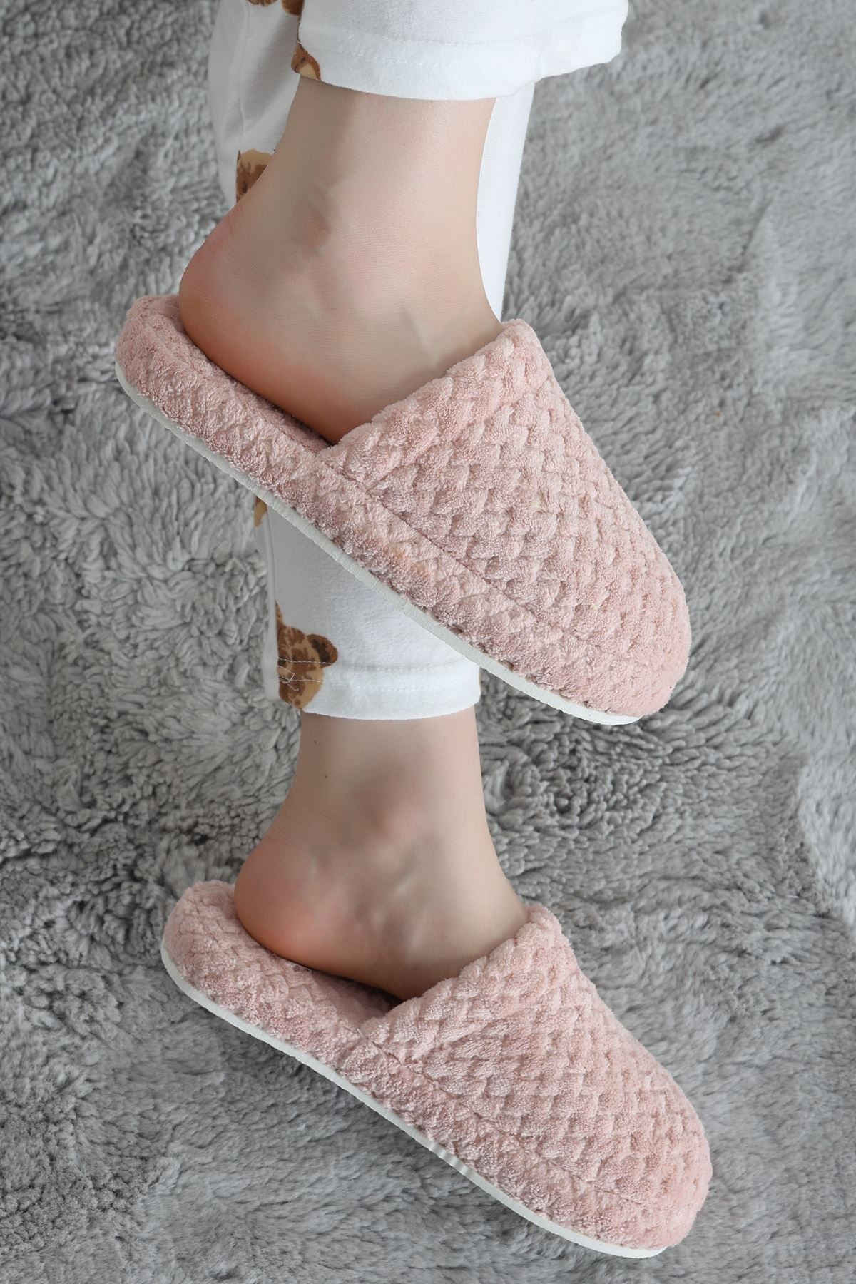 Peluş Ev Terliği Pembe - 31475.264.