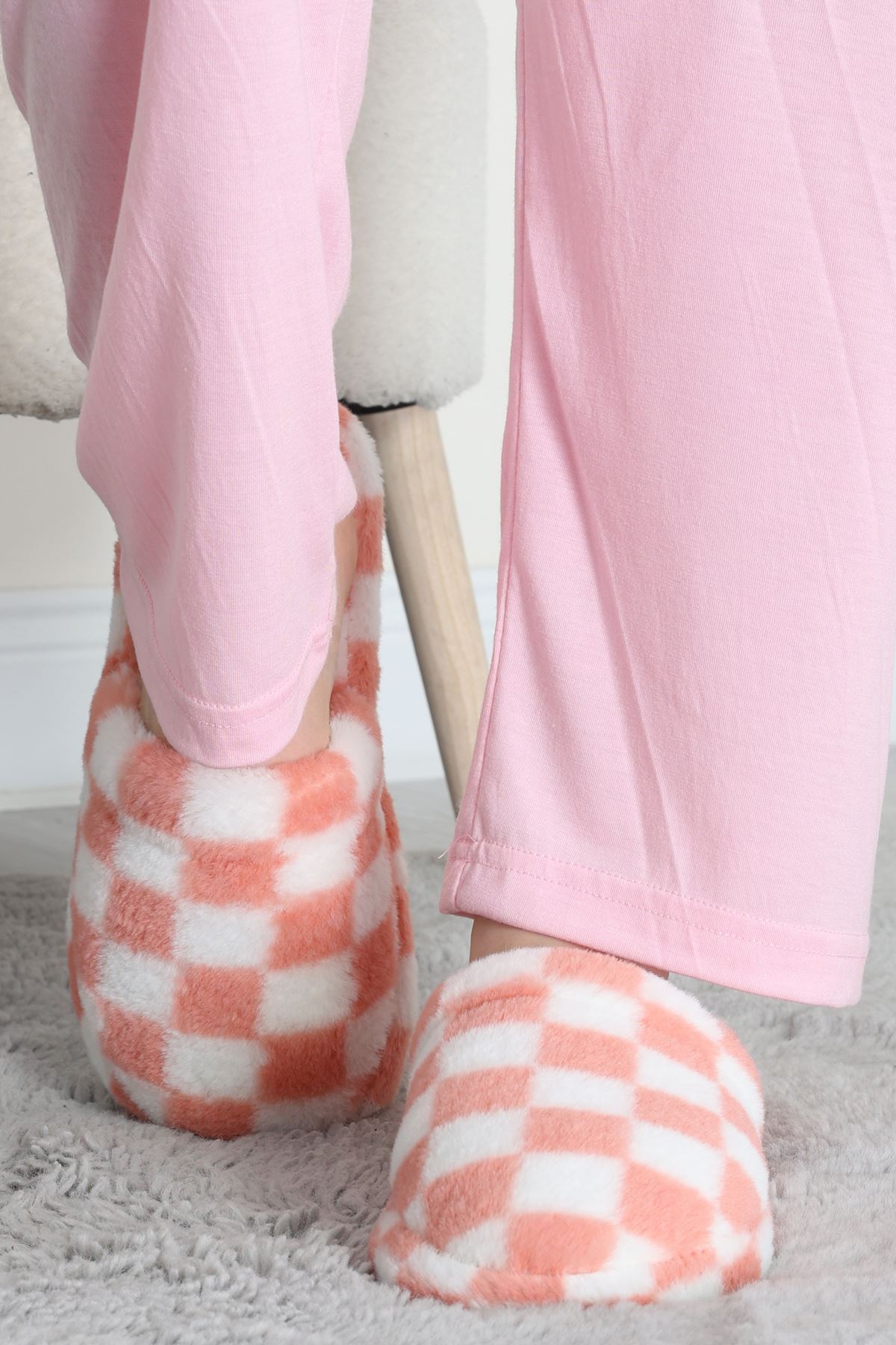 Peluş Ev Terliği Pembe - 31427.264.