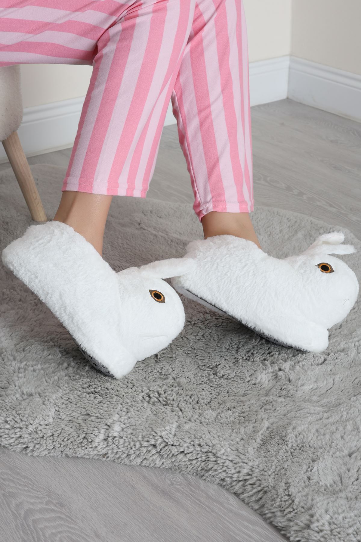 Hayvanlı Panduf Beyaz - 31481.264.