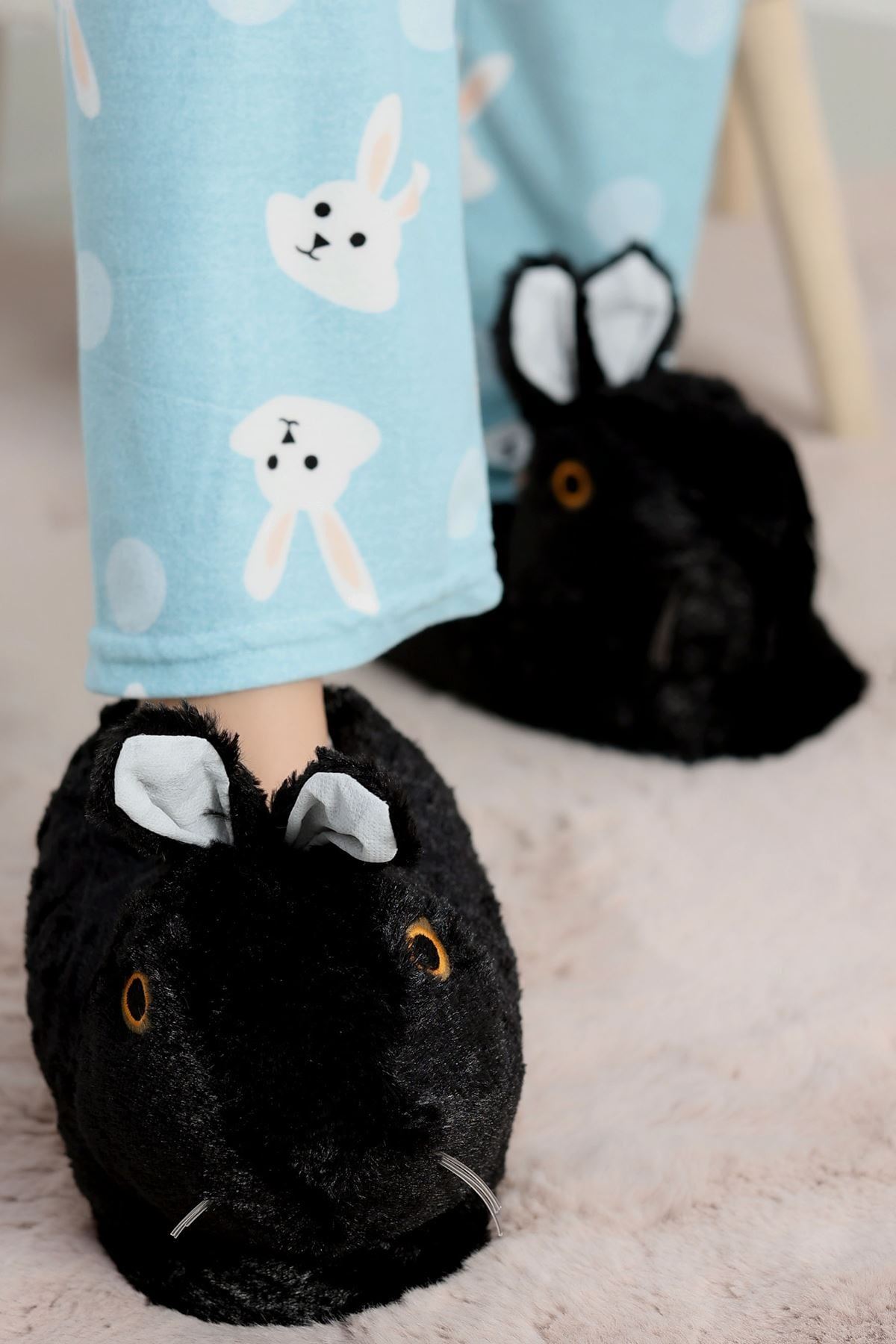 Hayvanlı Panduf Siyah - 31481.264.