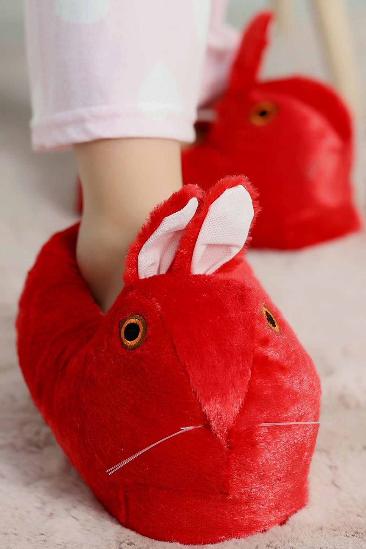 Hayvanlı Panduf Kırmızı - 31481.264.