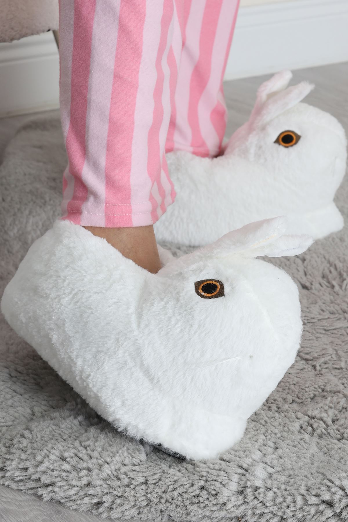 Hayvanlı Panduf Beyaz - 31481.264.