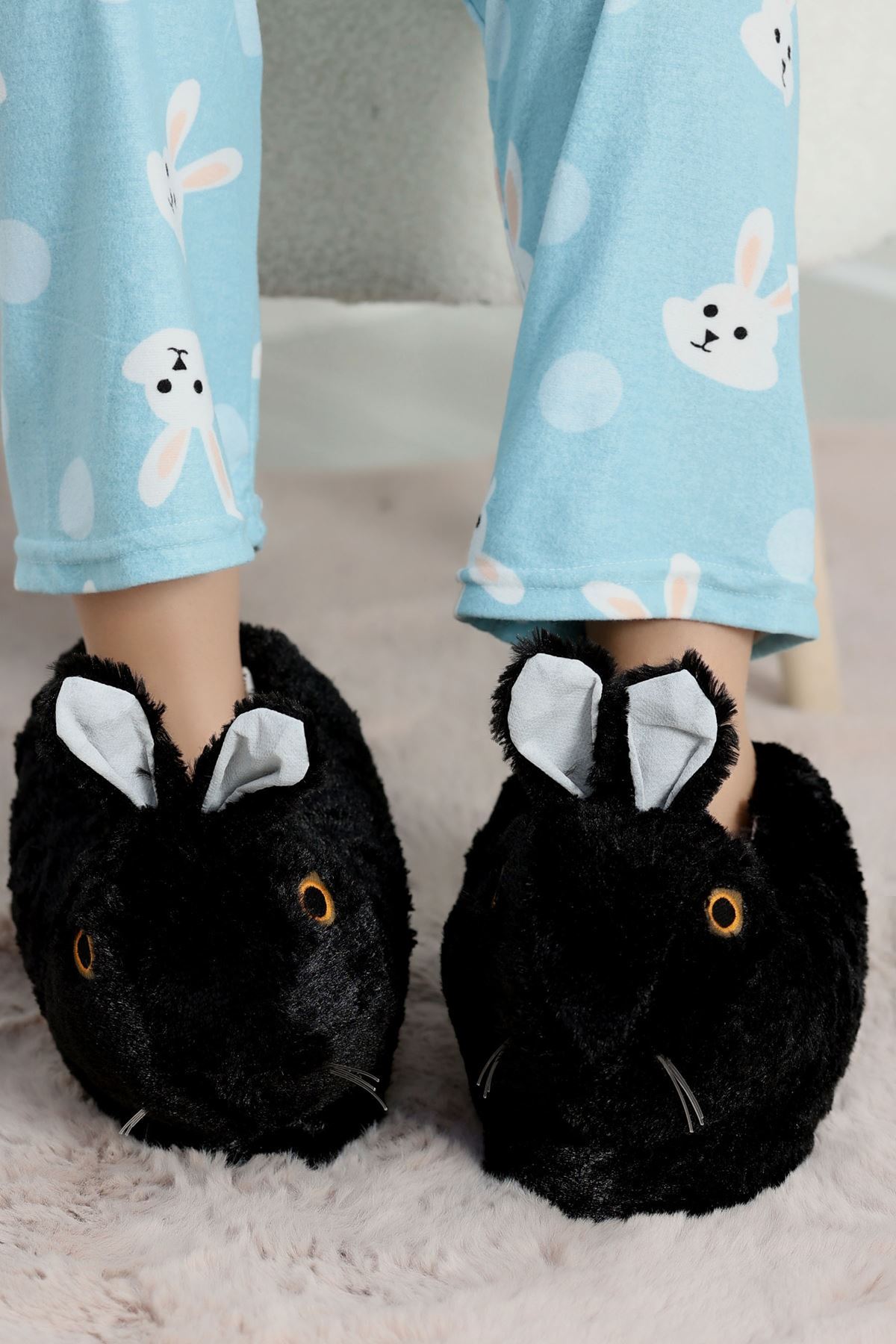 Hayvanlı Panduf Siyah - 31481.264.