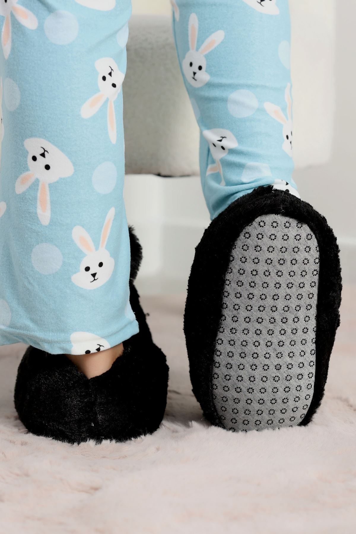 Hayvanlı Panduf Siyah - 31481.264.