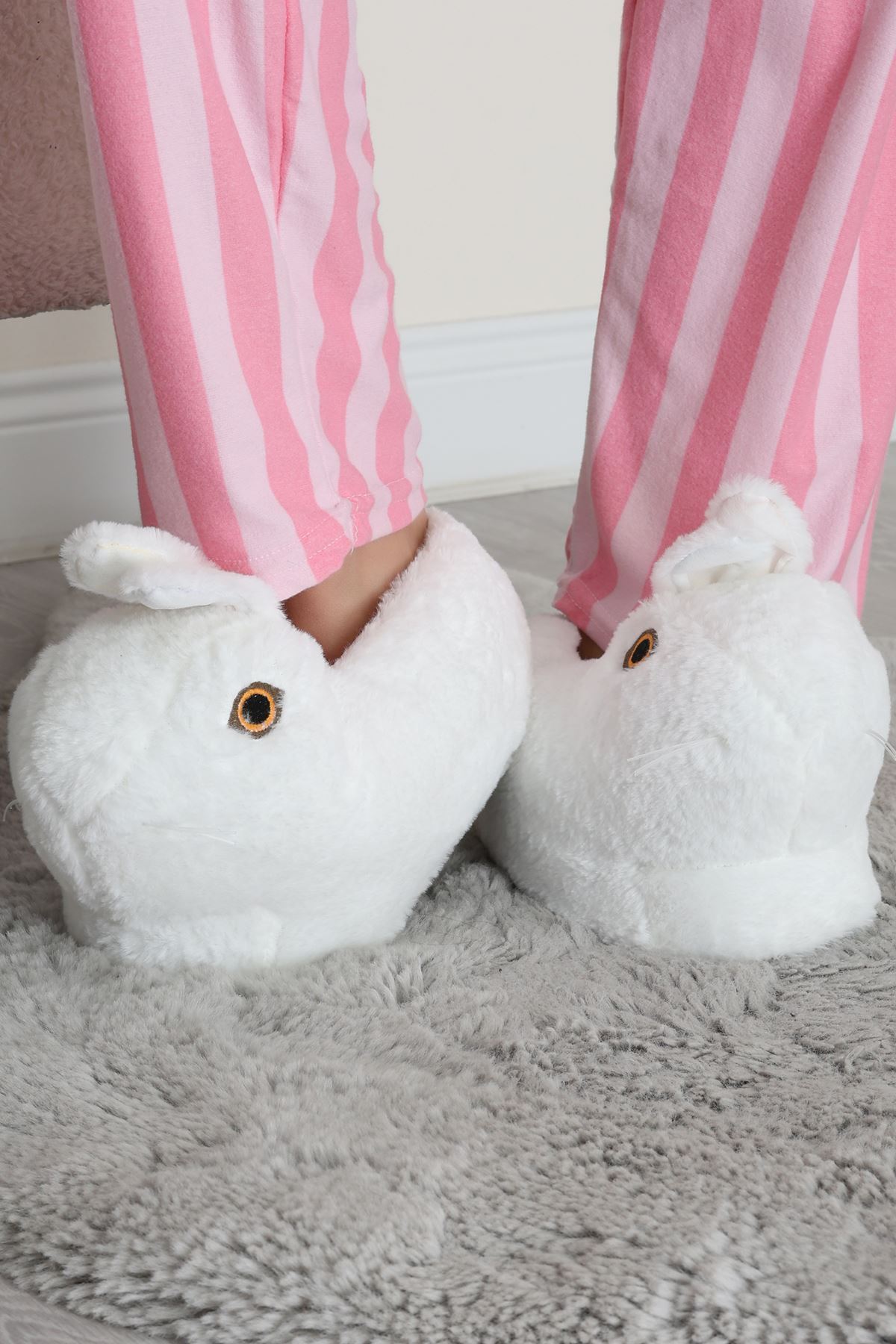 Hayvanlı Panduf Beyaz - 31481.264.