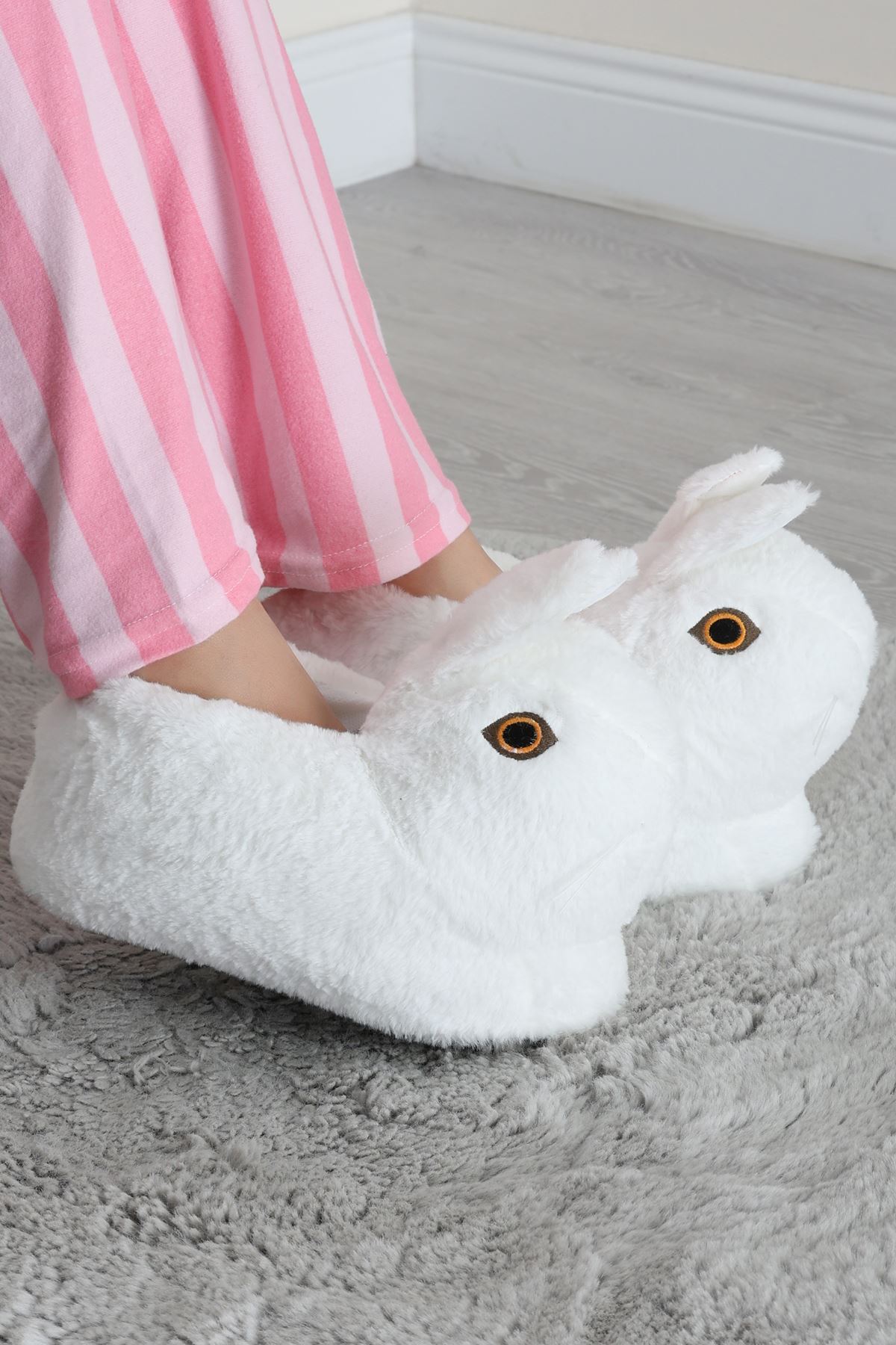 Hayvanlı Panduf Beyaz - 31481.264.