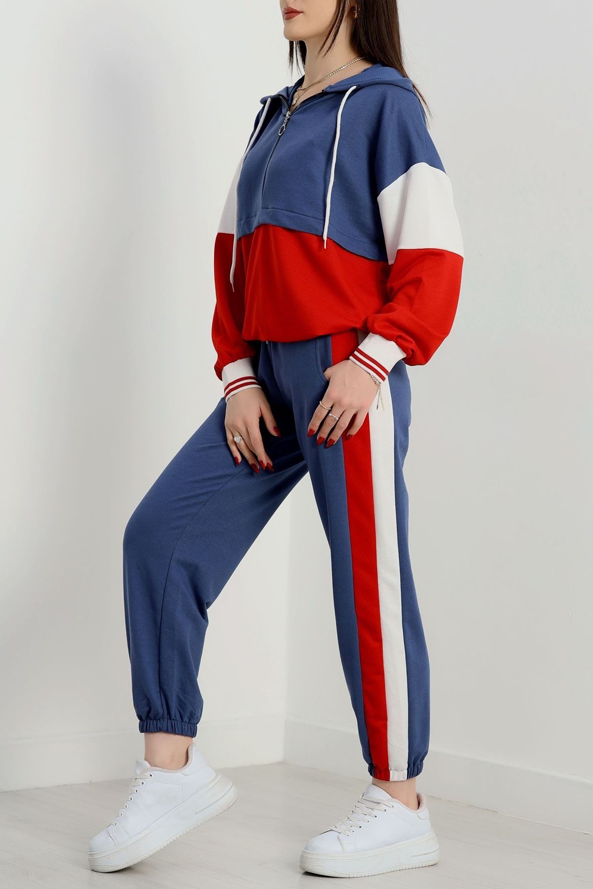 Parçalı Eşofman Takımı İndigokırmızı - 8122.1005.