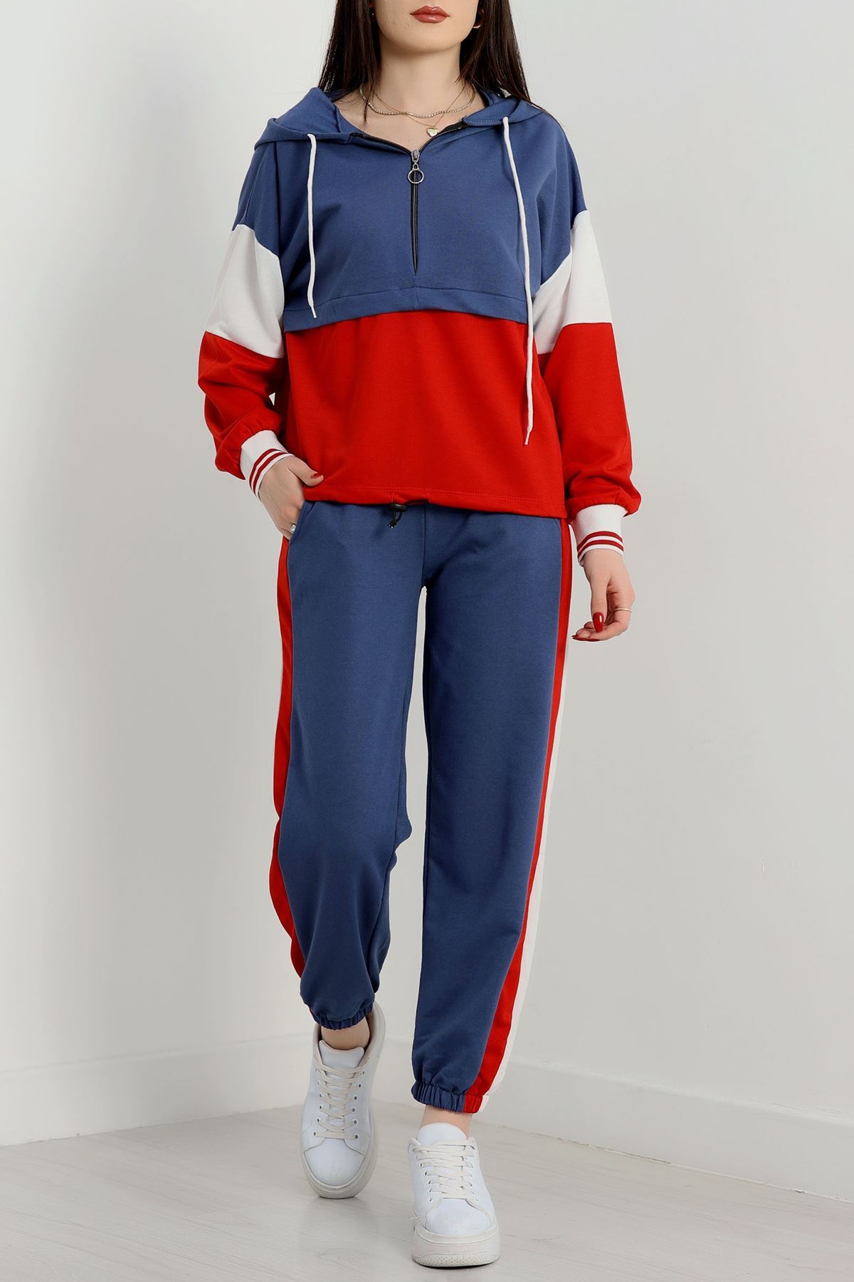 Parçalı Eşofman Takımı İndigokırmızı - 8122.1005.