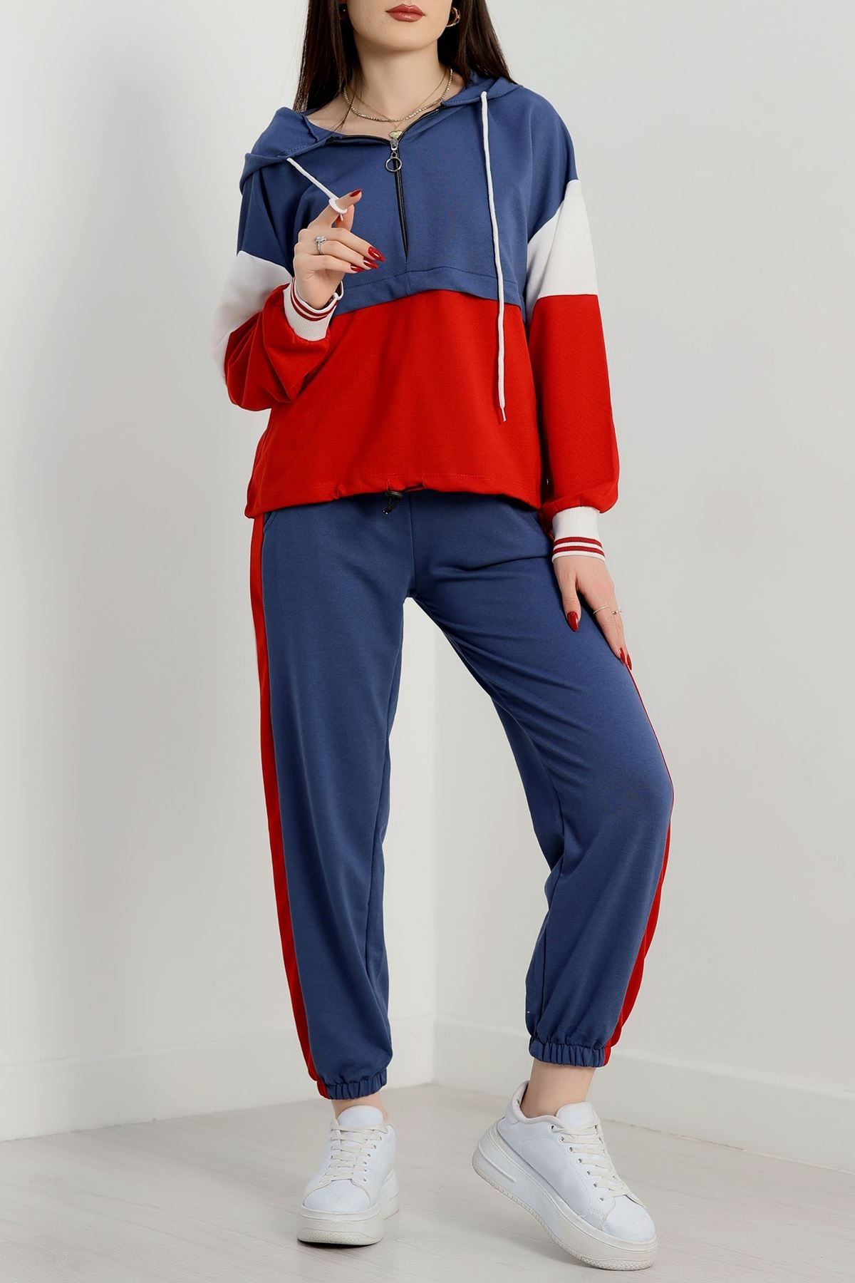 Parçalı Eşofman Takımı İndigokırmızı - 8122.1005.