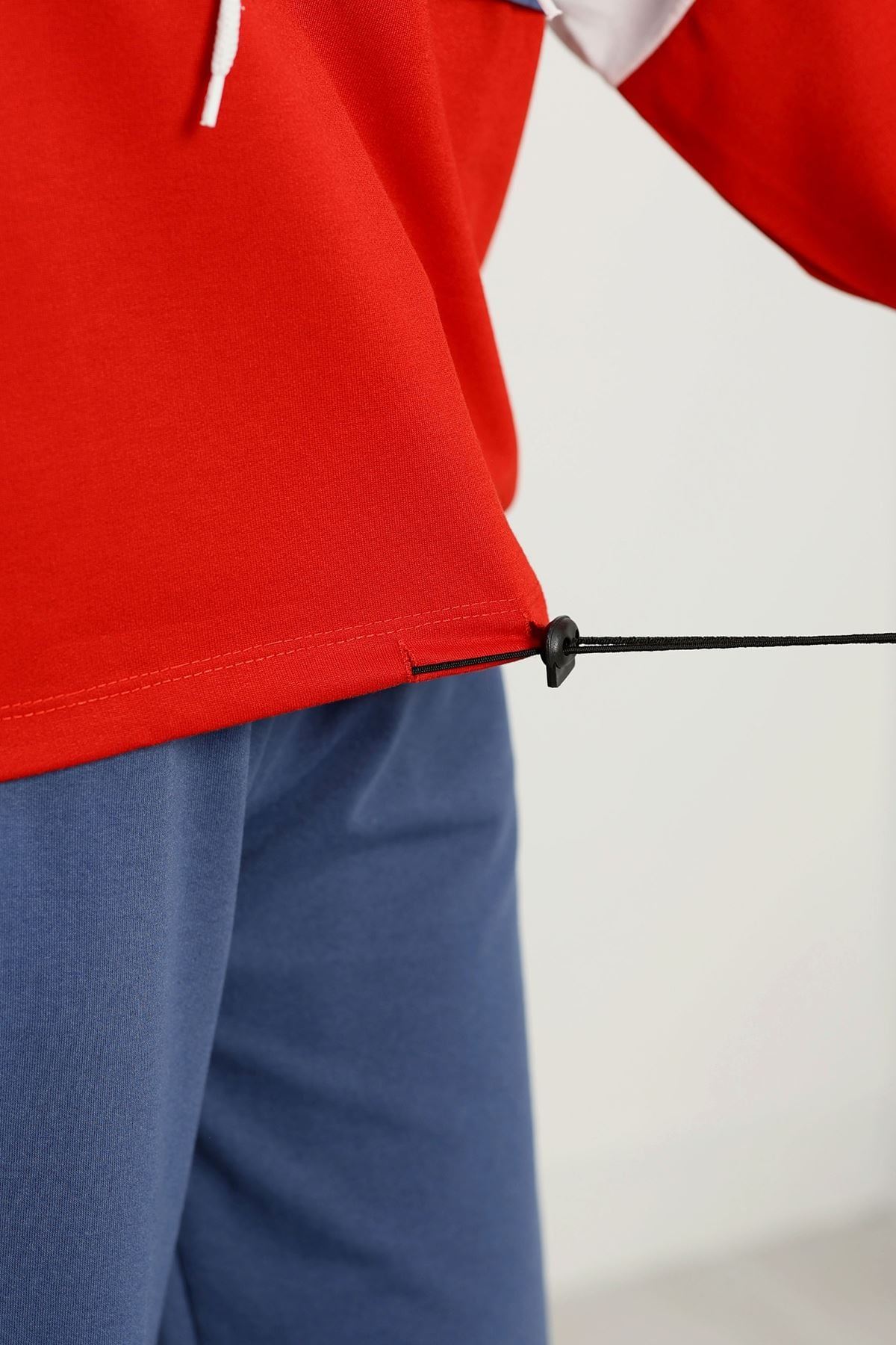 Parçalı Eşofman Takımı İndigokırmızı - 8122.1005.