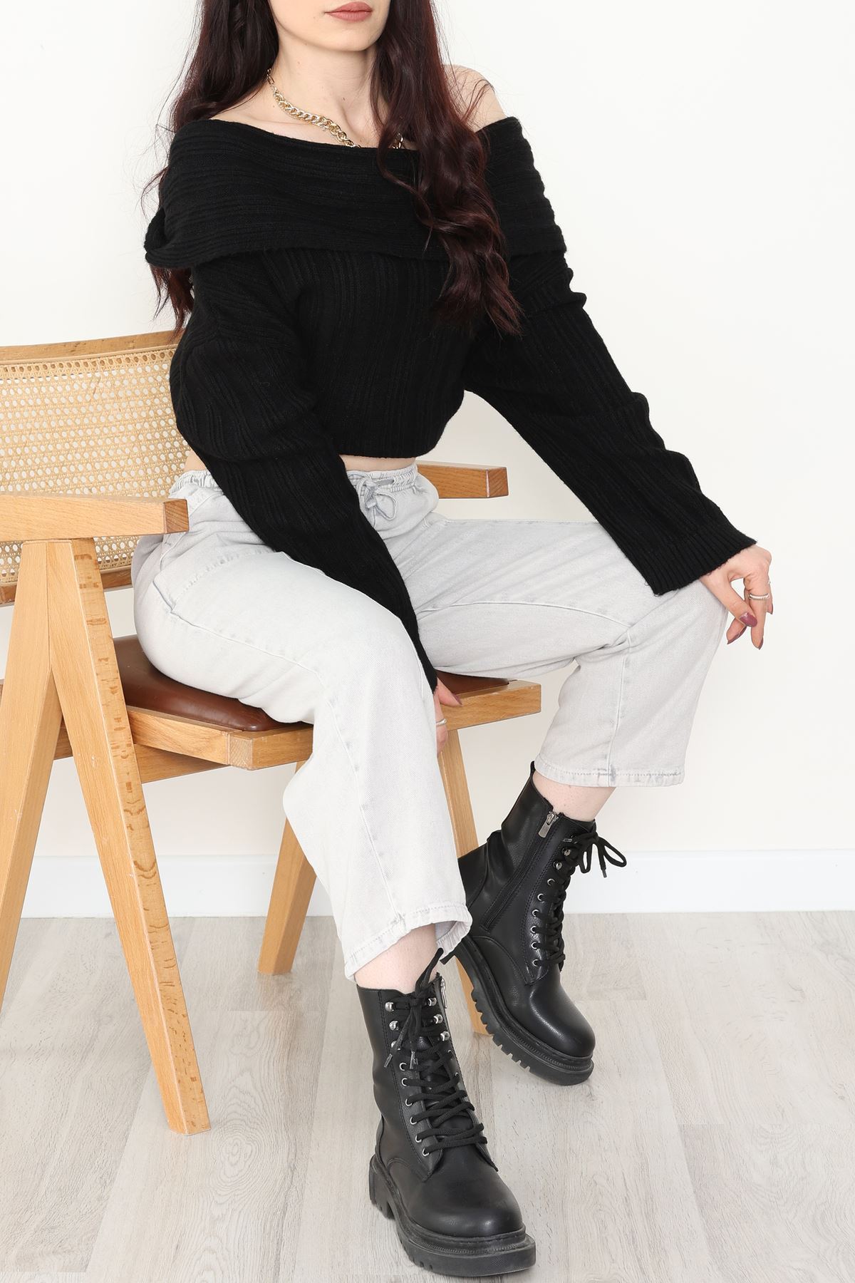 Yıkamalı Havuç Pantolon Açıkgri - 51212.1779.