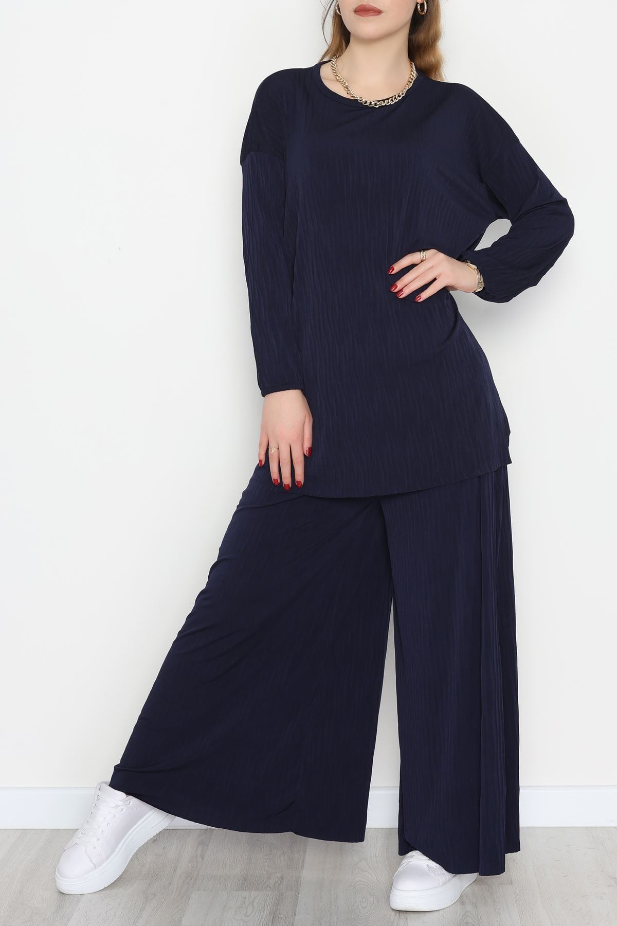 Sandy Crash Kumaş İkili Takım Lacivert - 42667.1949.