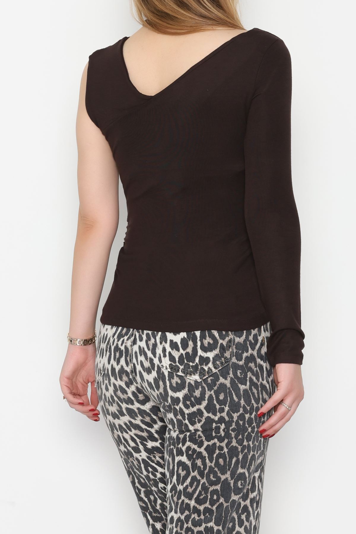 Tek Omuz Bluz Kahve - 1006.2119.