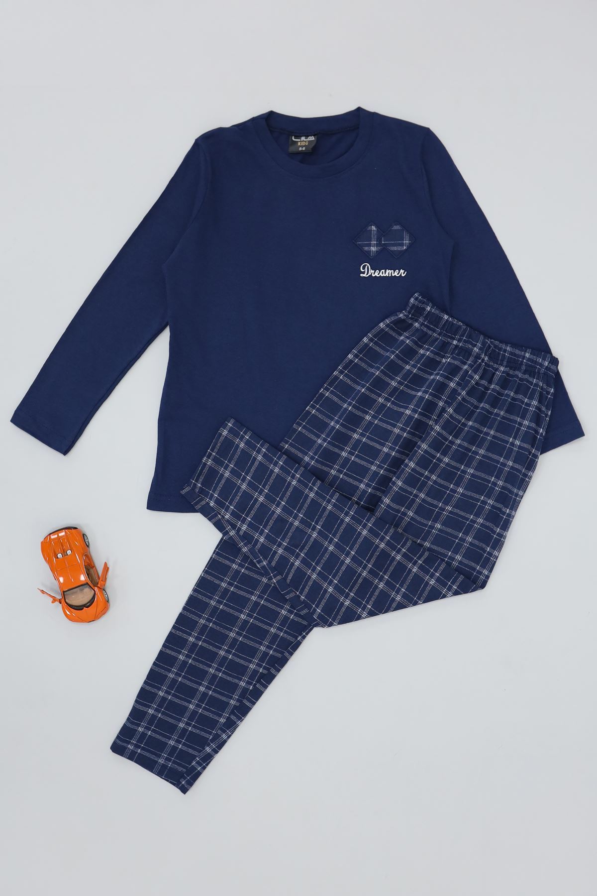 5-12 Yaş Süprem Pijama Takımı Lacivert - 52091.1048.