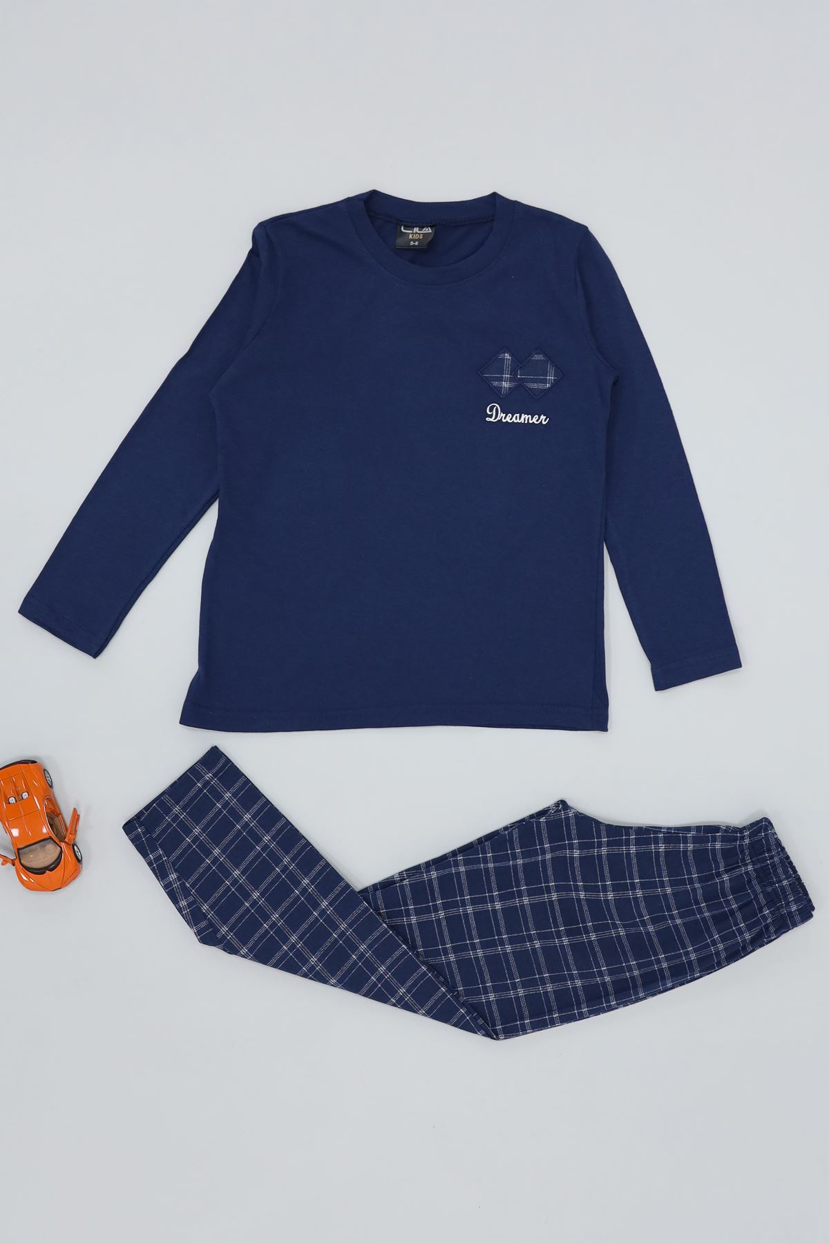 5-12 Yaş Süprem Pijama Takımı Lacivert - 52091.1048.