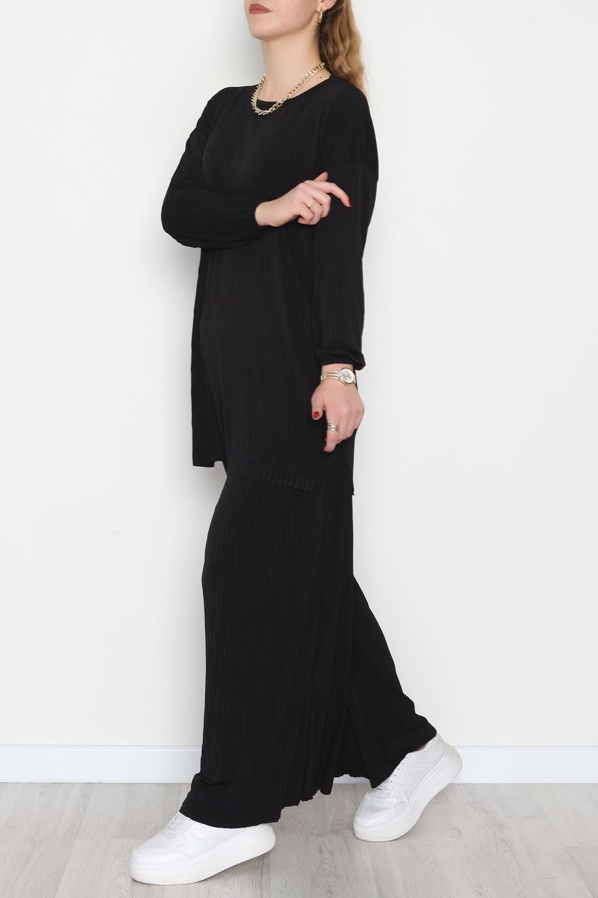 Sandy Crash Kumaş İkili Takım Siyah - 42667.1949.