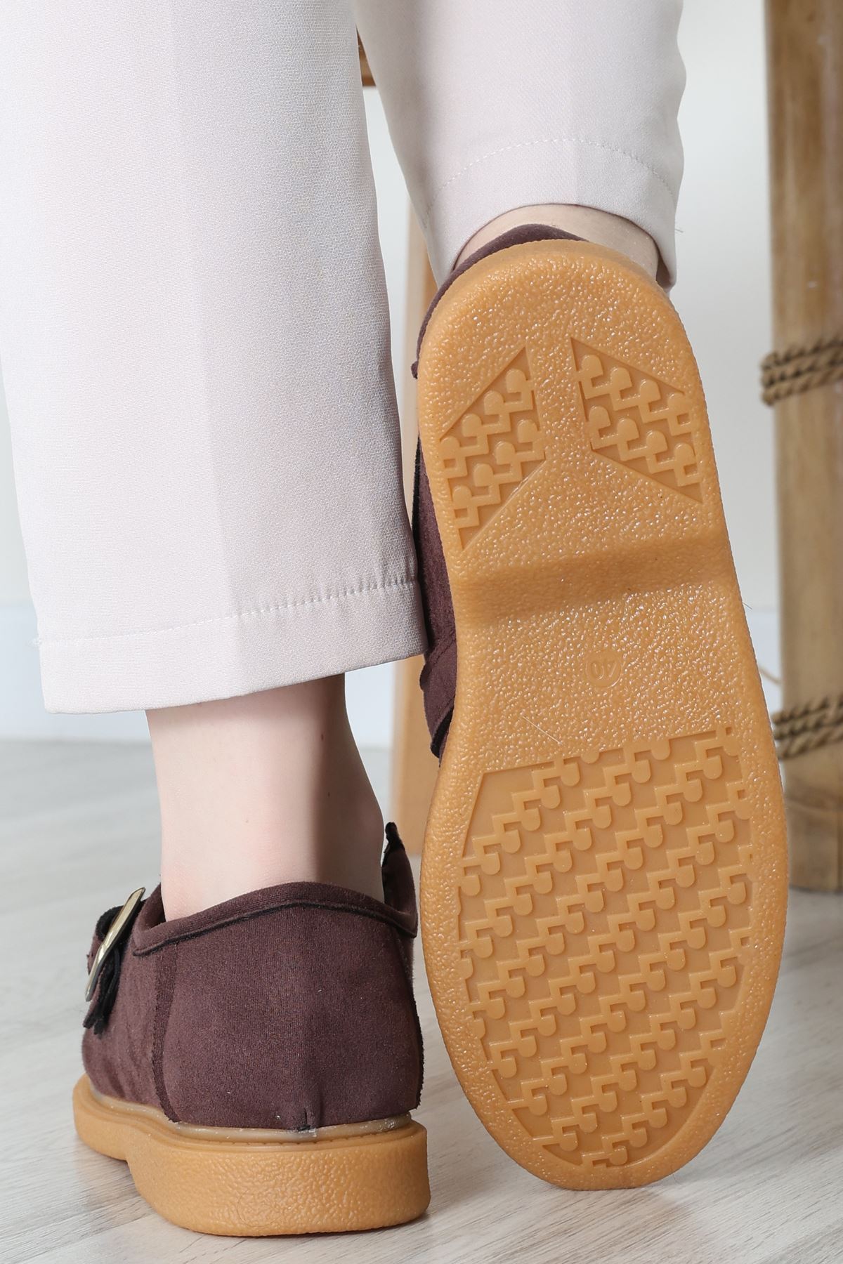 Termo Taban Tokalı Ayakkabı Süetkahve - 31652.1846.