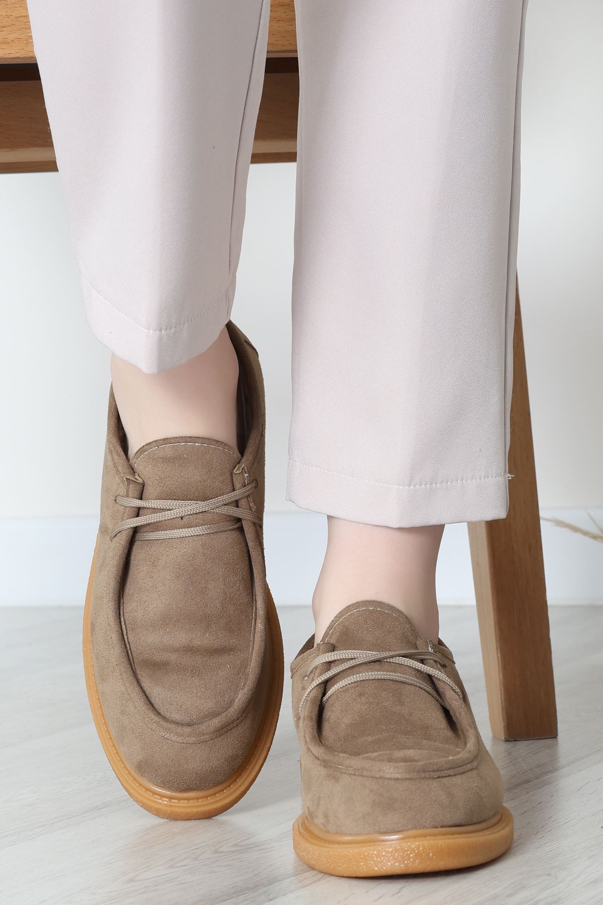 Termo Taban Bağcıklı Ayakkabı Süetvizon - 31651.1846.