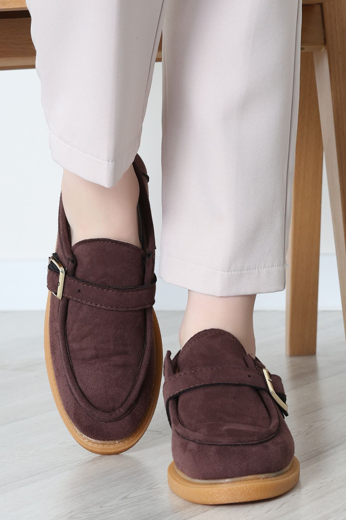 Termo Taban Tokalı Ayakkabı Süetkahve - 31652.1846.