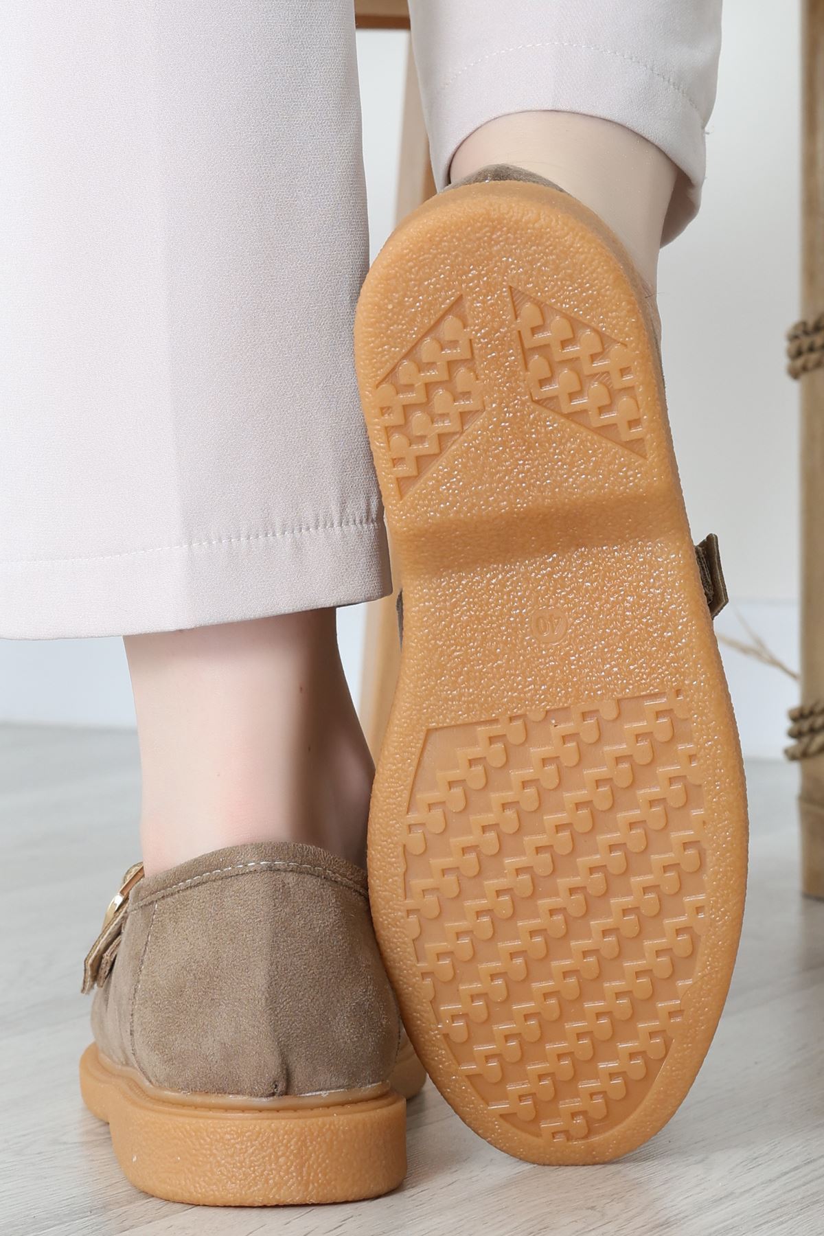 Termo Taban Tokalı Ayakkabı Süetvizon - 31652.1846.