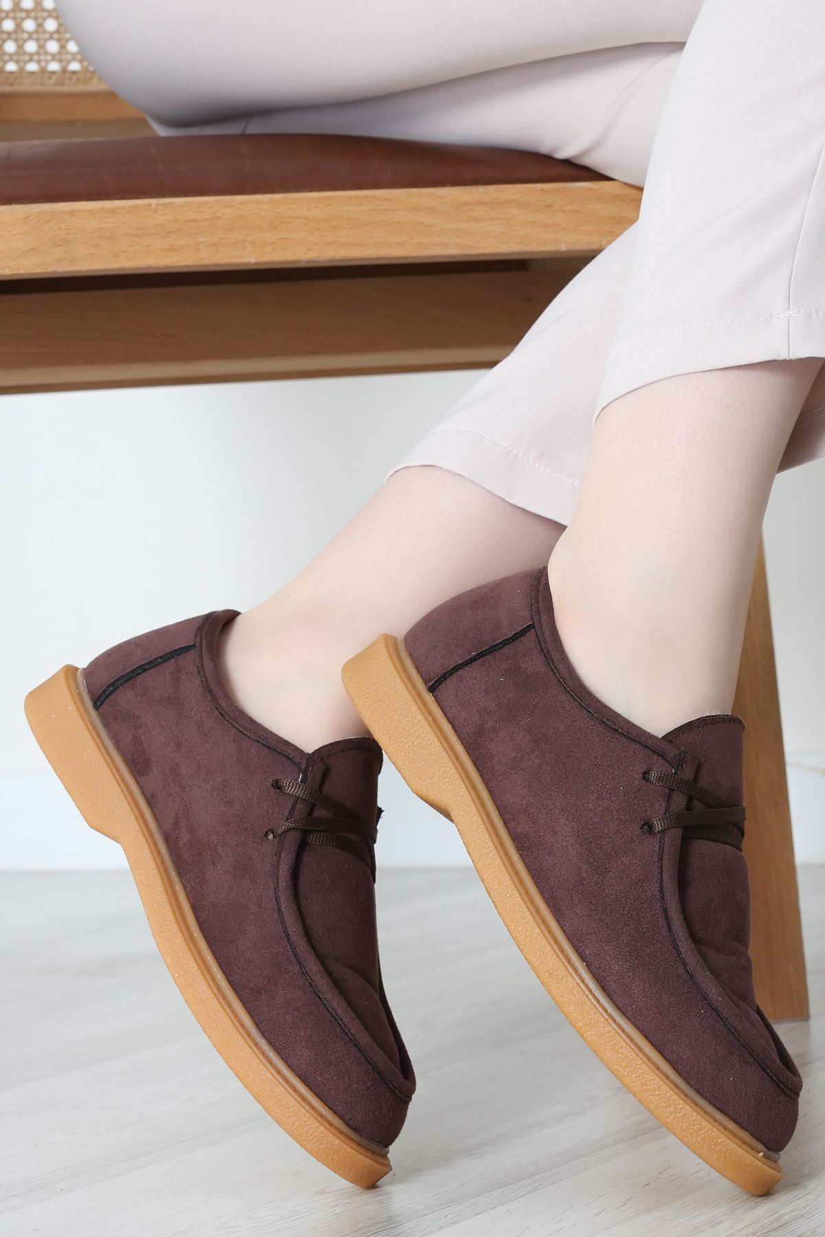 Termo Taban Bağcıklı Ayakkabı Süetkahve - 31651.1846.