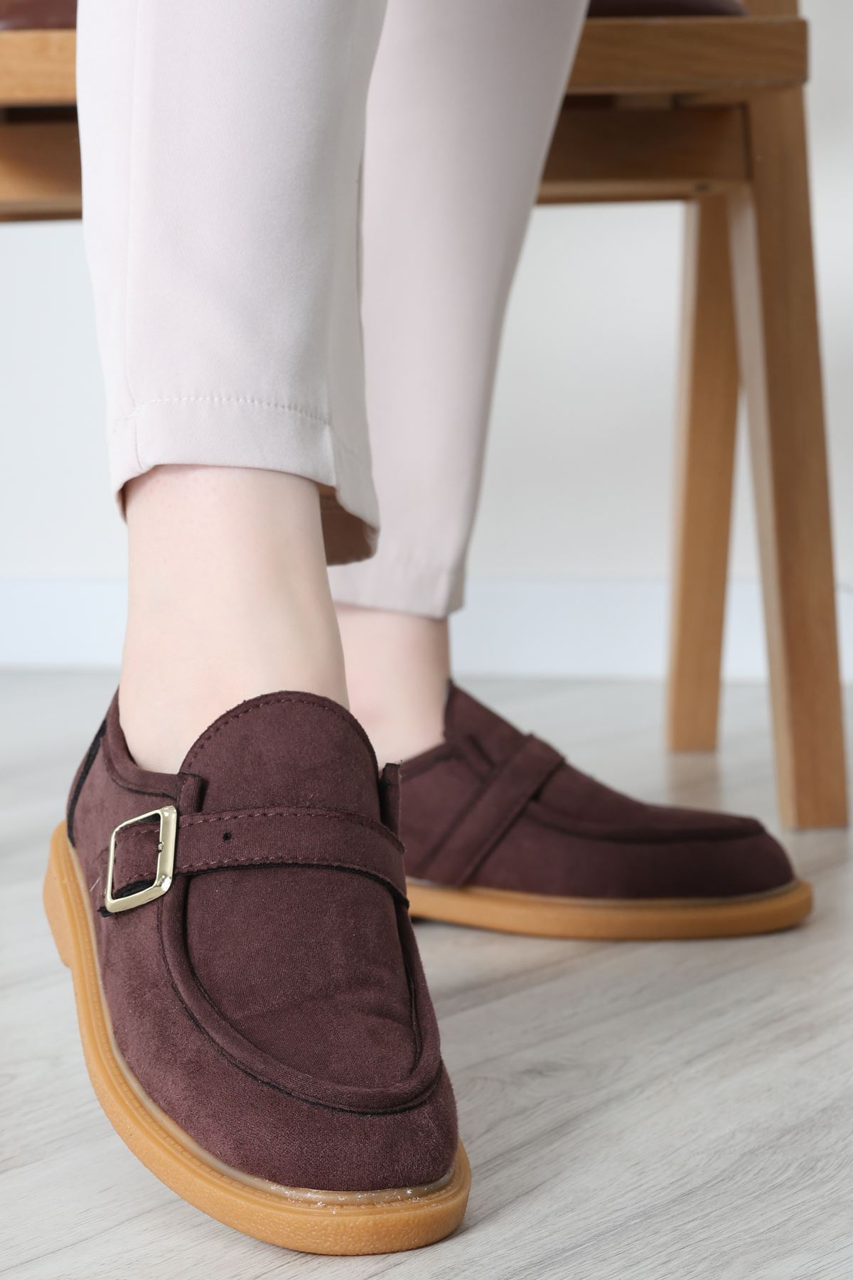 Termo Taban Tokalı Ayakkabı Süetkahve - 31652.1846.