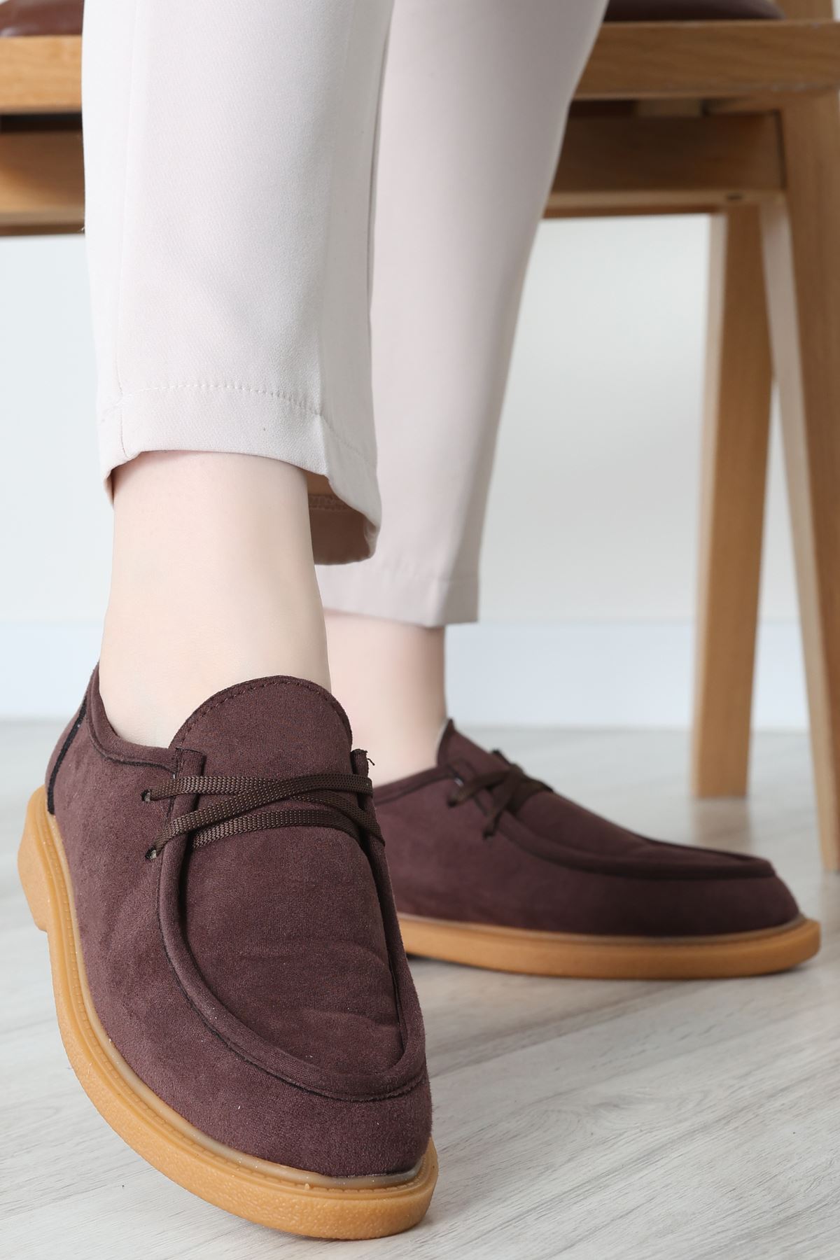 Termo Taban Bağcıklı Ayakkabı Süetkahve - 31651.1846.