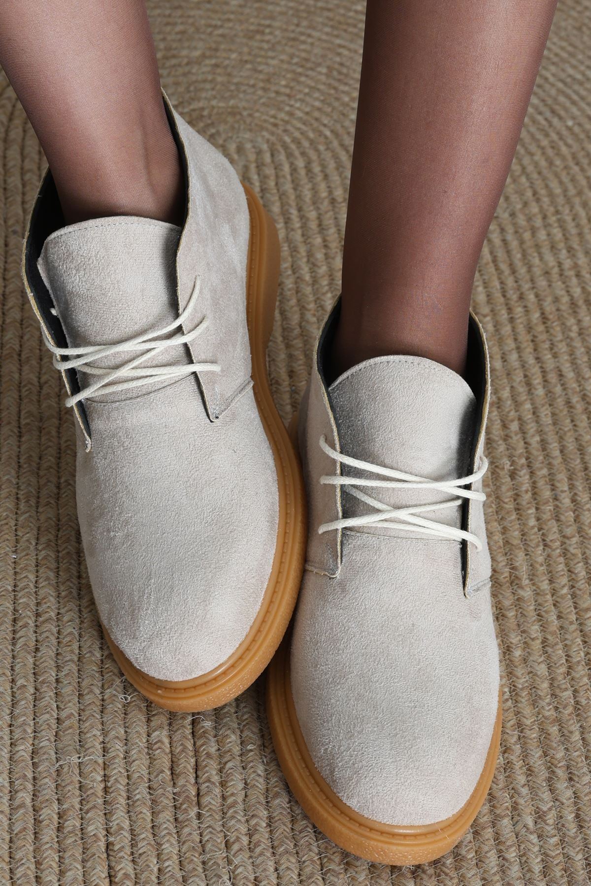 Kadın Bot Süetkrem - 31434.1846.