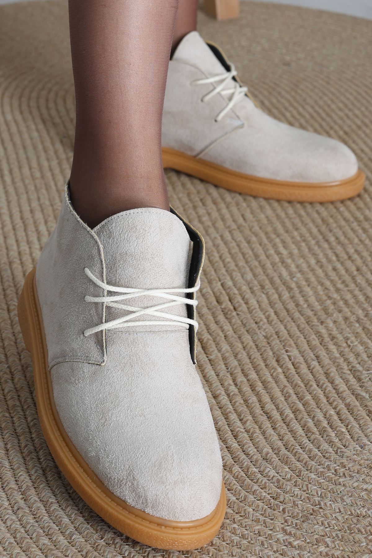 Kadın Bot Süetkrem - 31434.1846.