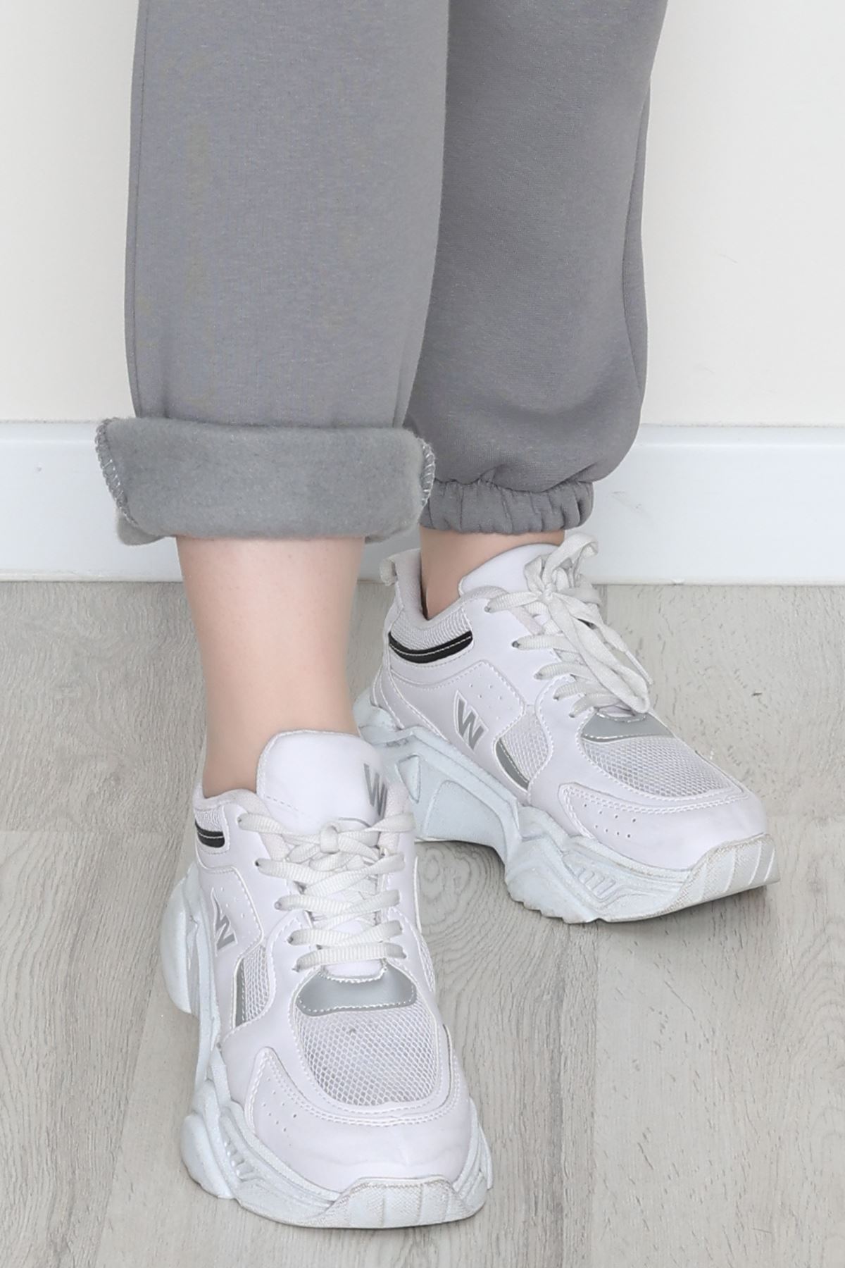 Lastikli 3 İplik Eşofman Altı Antrasit - 20956.1878.