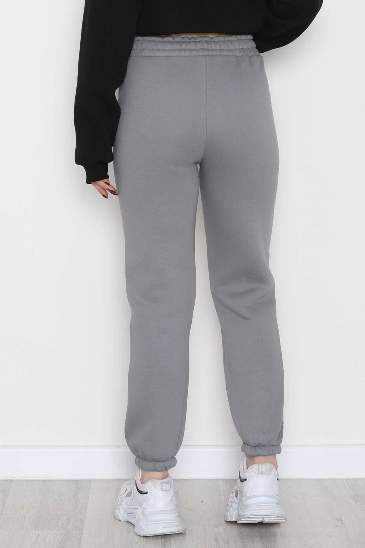 Lastikli 3 İplik Eşofman Altı Antrasit - 20956.1878.