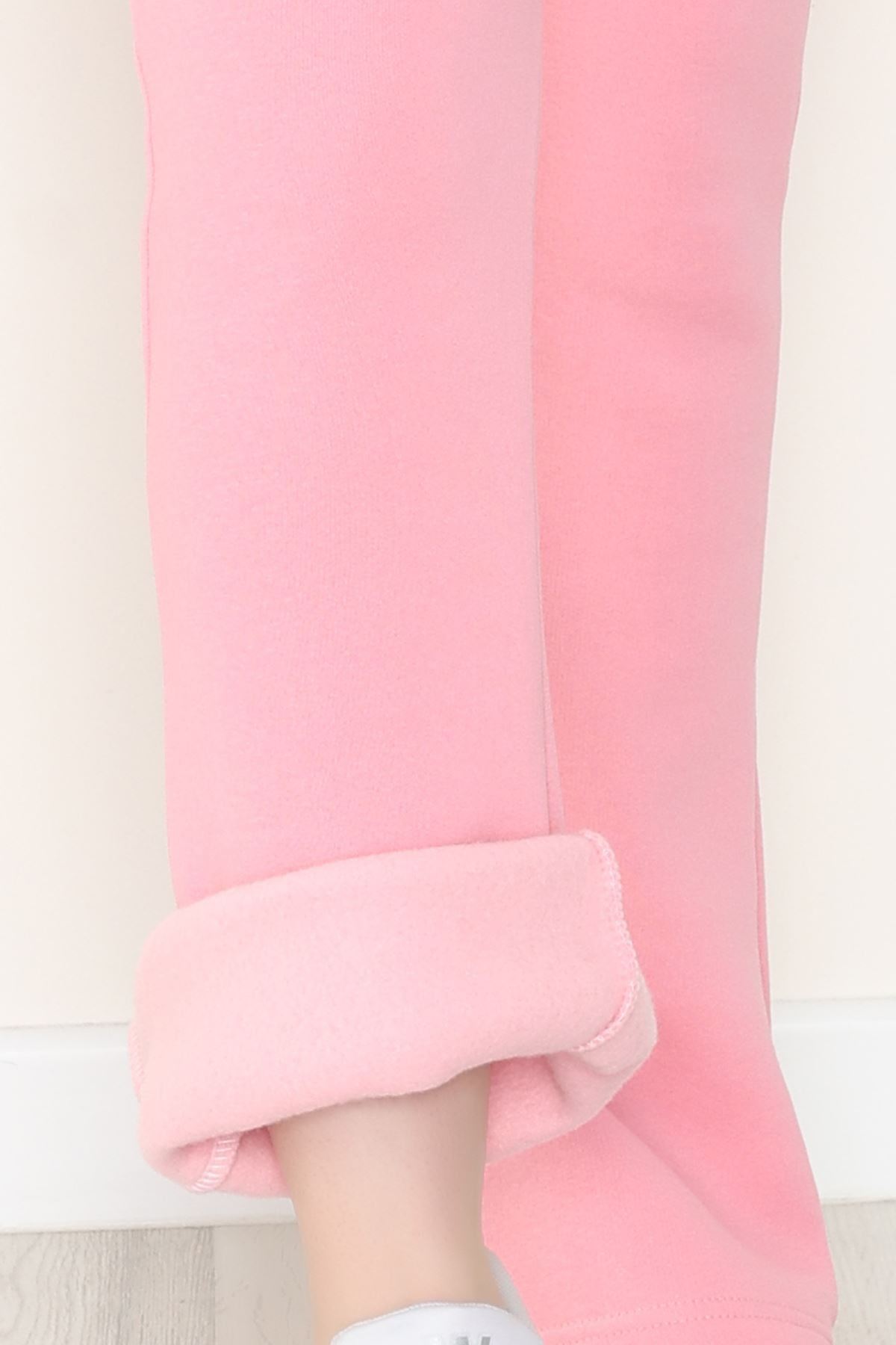 3 İplik İspanyol Paça Eşofman Altı Koyupembe - 42522.1878.