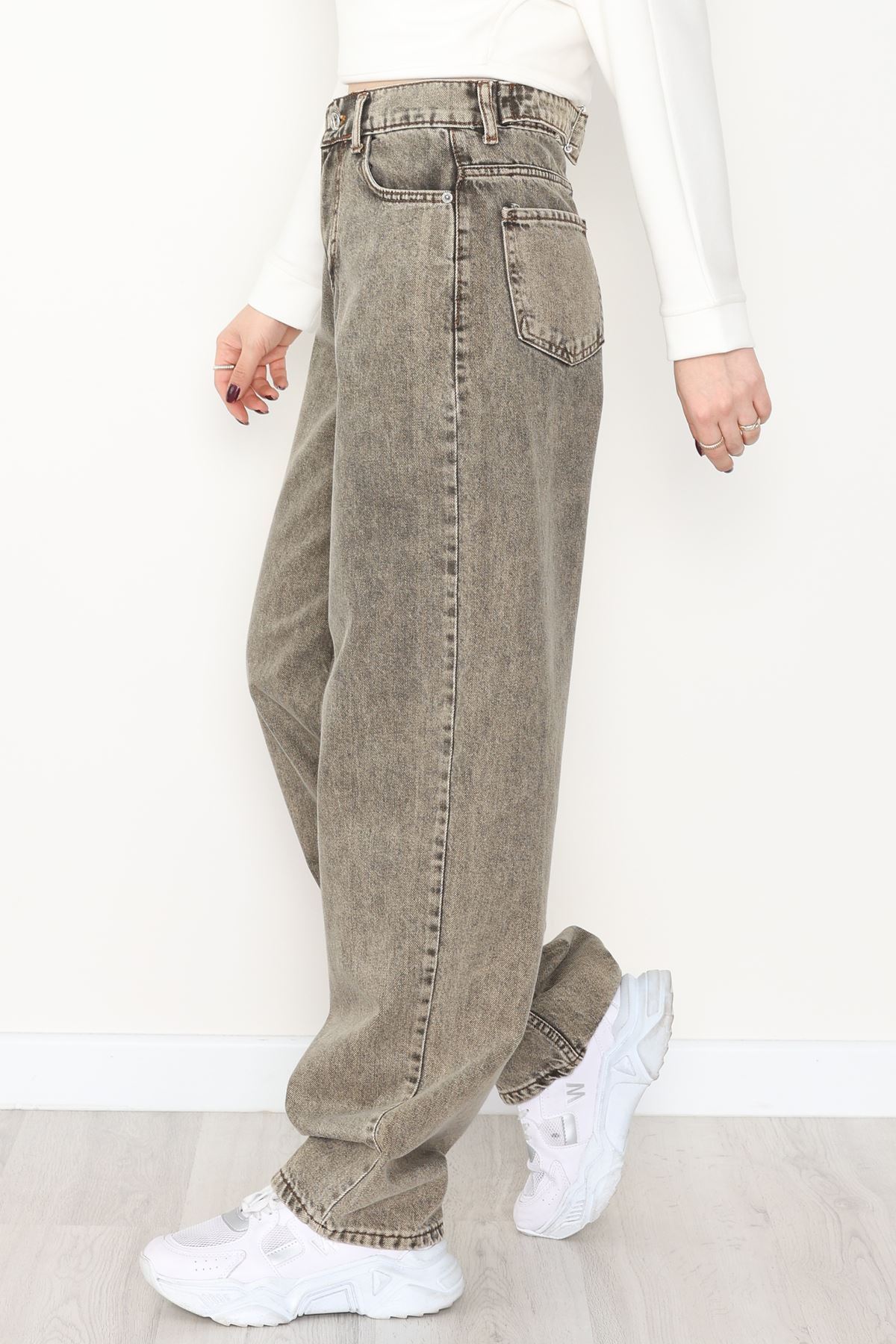 Tokalı Baggy Kot Pantolon Tintli - 31558.2088.