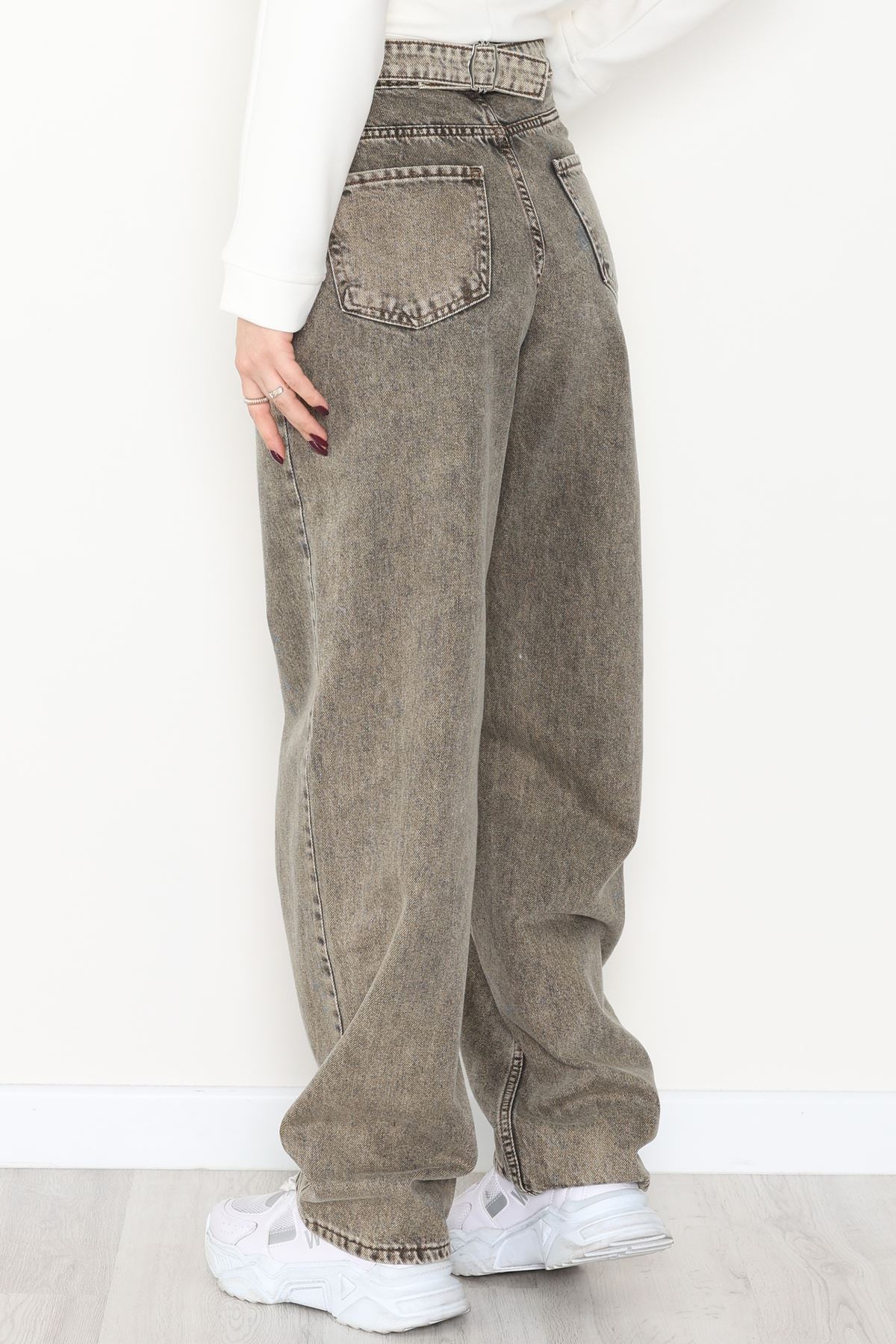 Tokalı Baggy Kot Pantolon Tintli - 31558.2088.