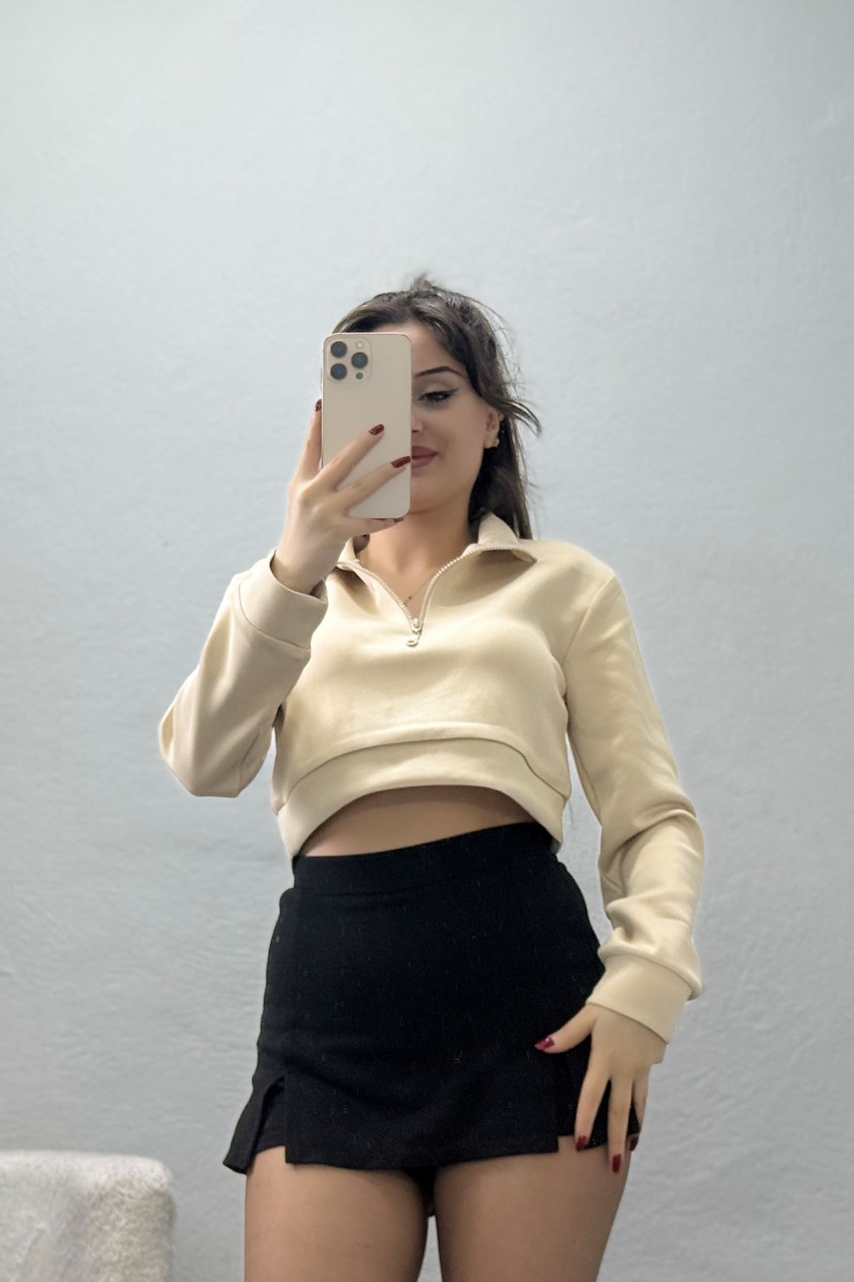 Scuba Yarım Fermuarlı Sweat Ten - 1066.2119.