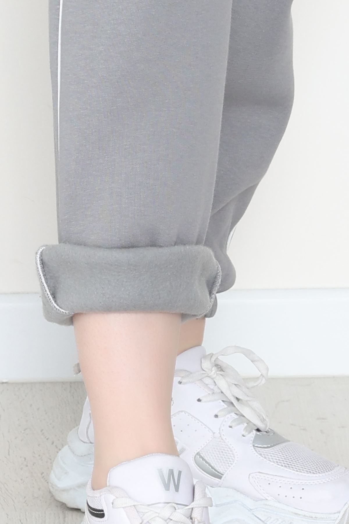 3 İplik Biyeli Eşofman Altı Antrasit - 30103.1878.