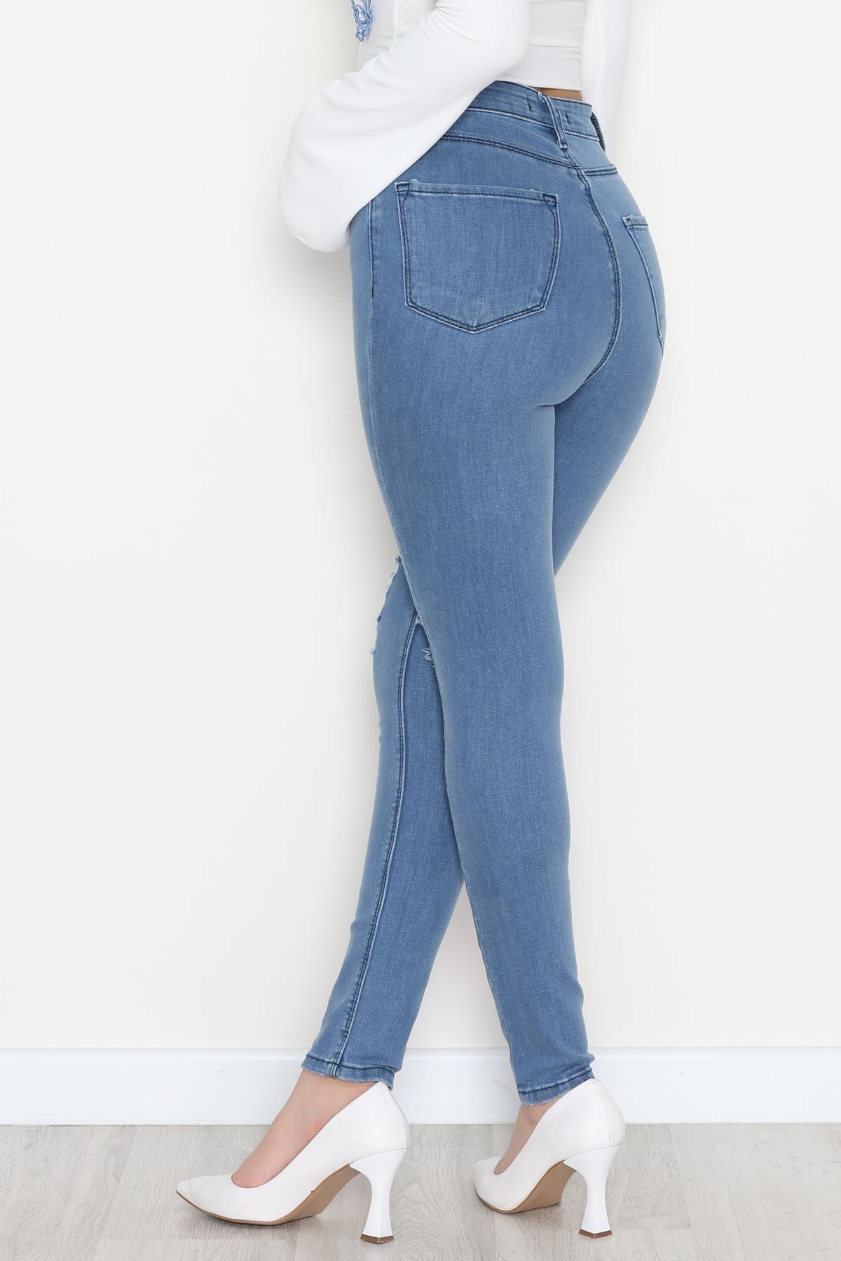 Dar Paça Kot Pantolon Mavi - 31654.2112.