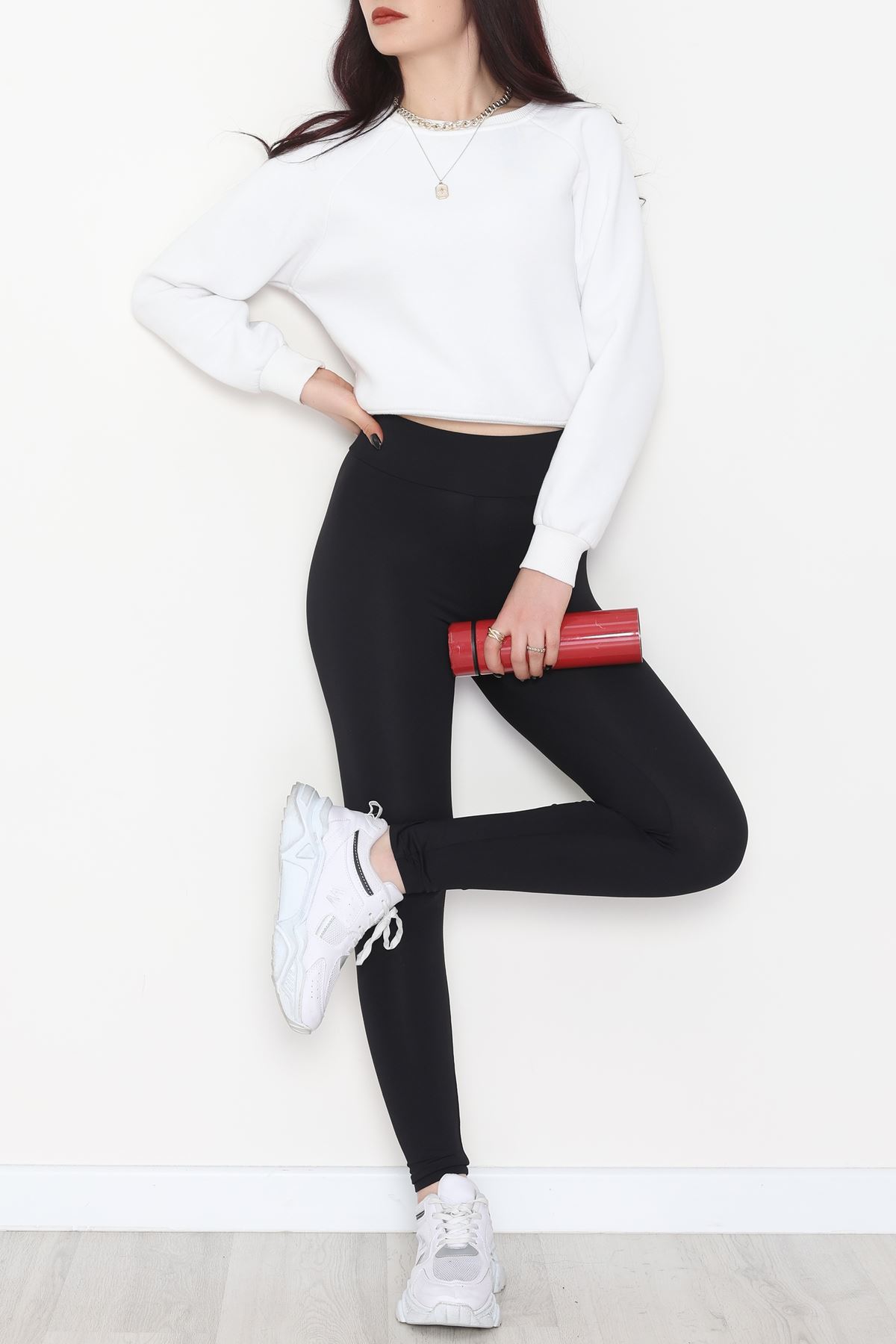 Polyamid Kumaş Tayt Siyah - 42744.1871.