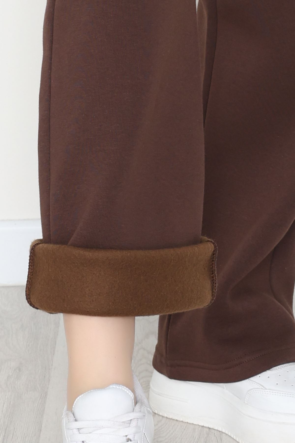 Palazzo 3 İplik Eşofman Altı Kahve - 6000.1247.