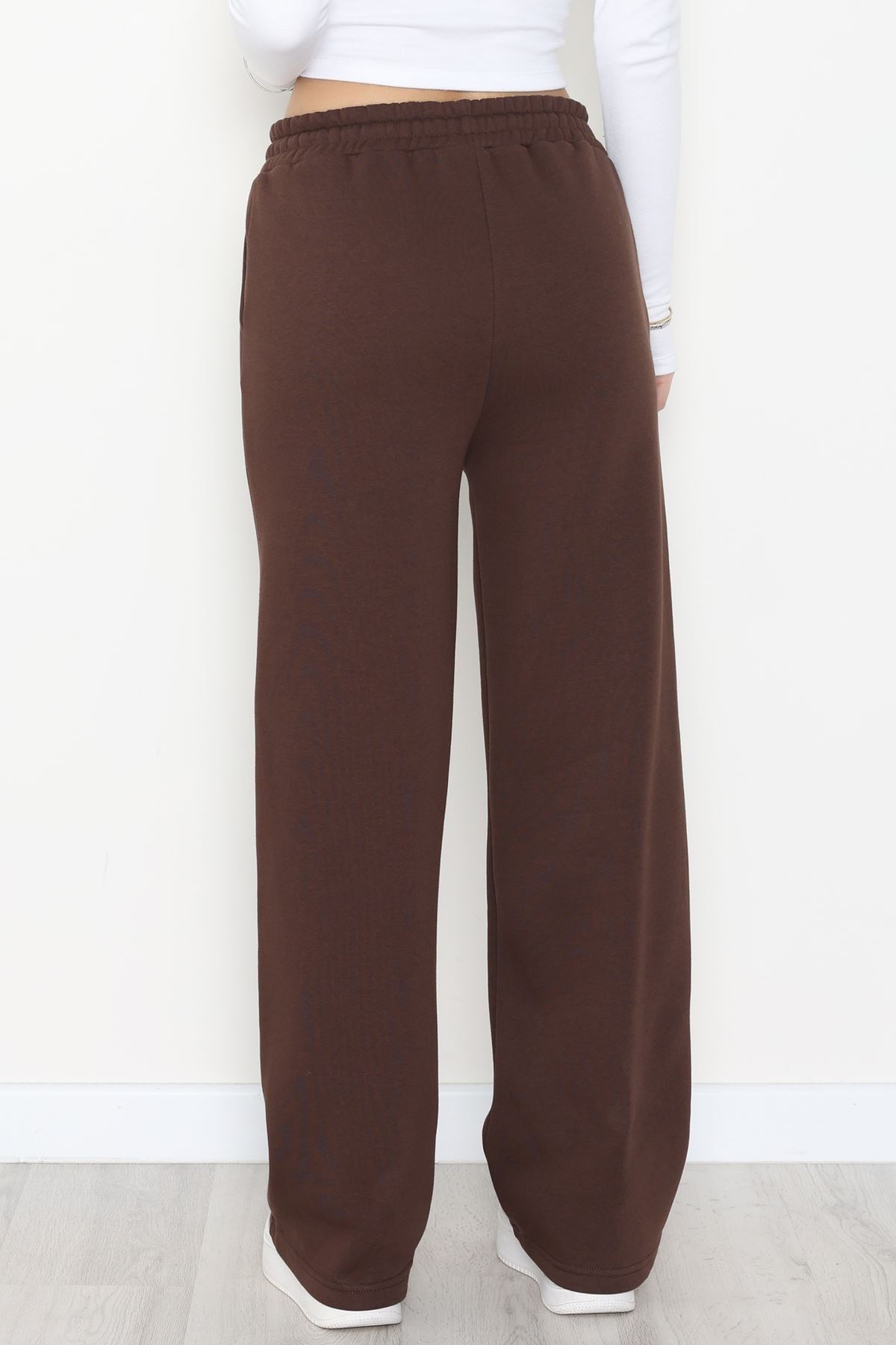 Palazzo 3 İplik Eşofman Altı Kahve - 6000.1247.