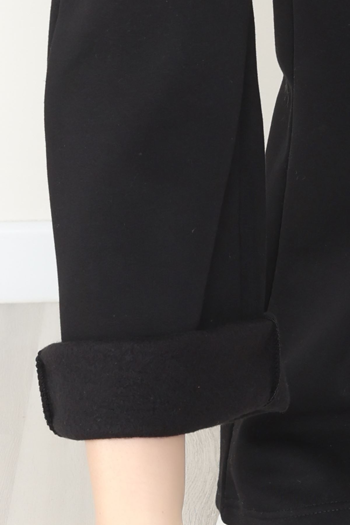 Palazzo 3 İplik Eşofman Altı Siyah - 6000.1247.