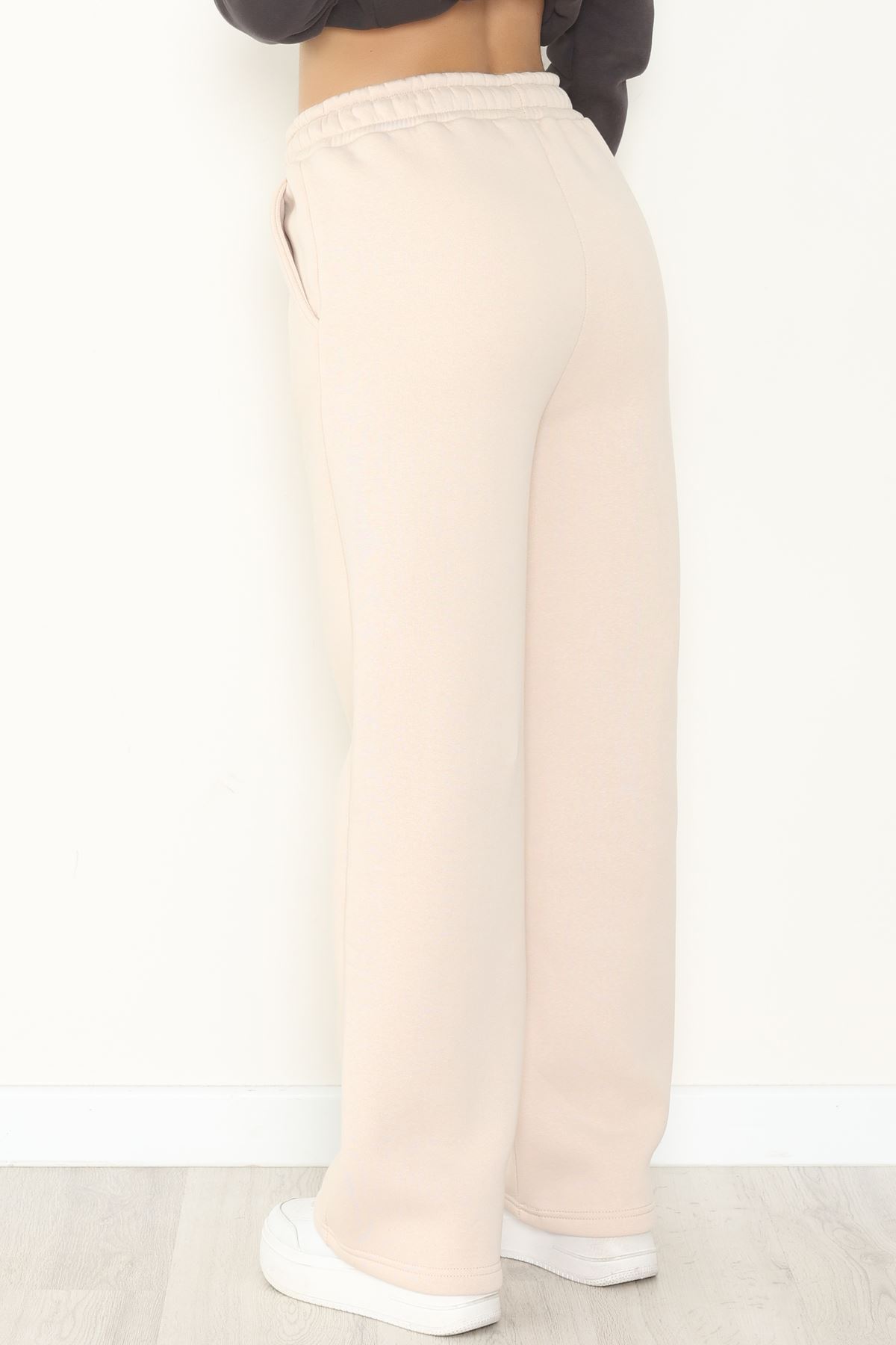 Palazzo 3 İplik Eşofman Altı Bej1 - 6000.1247.