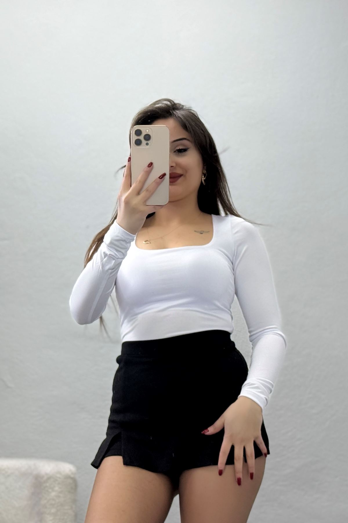 Önü Çift Kat Çıtçıtlı Body Beyaz - 21940.200.