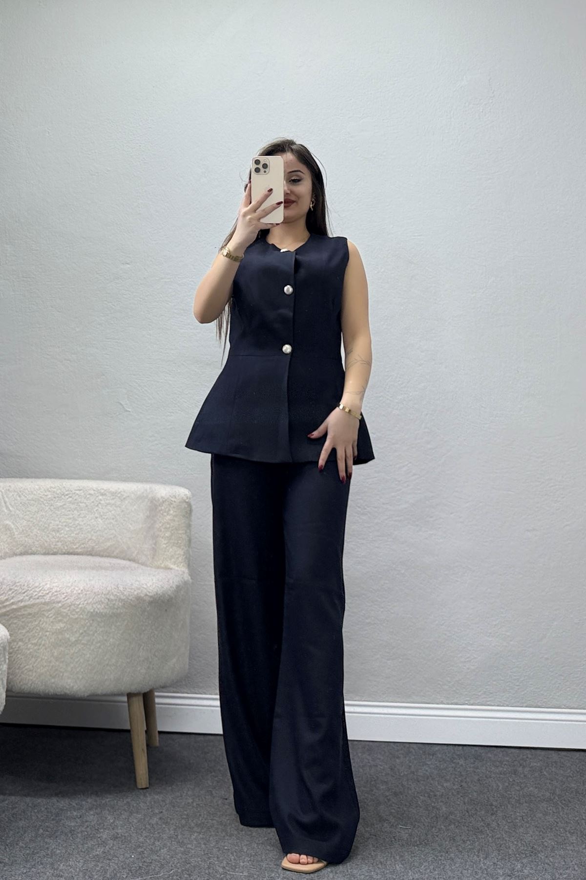 Poliviskon Yelekli Takım Lacivert - 9248.424.