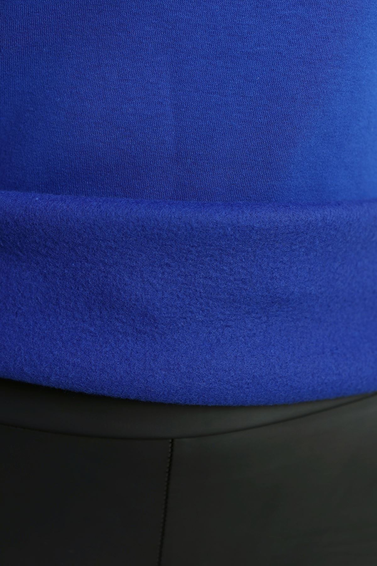 Bisiklet Yaka Üç İplik Sweat Saks - 20138.1878.