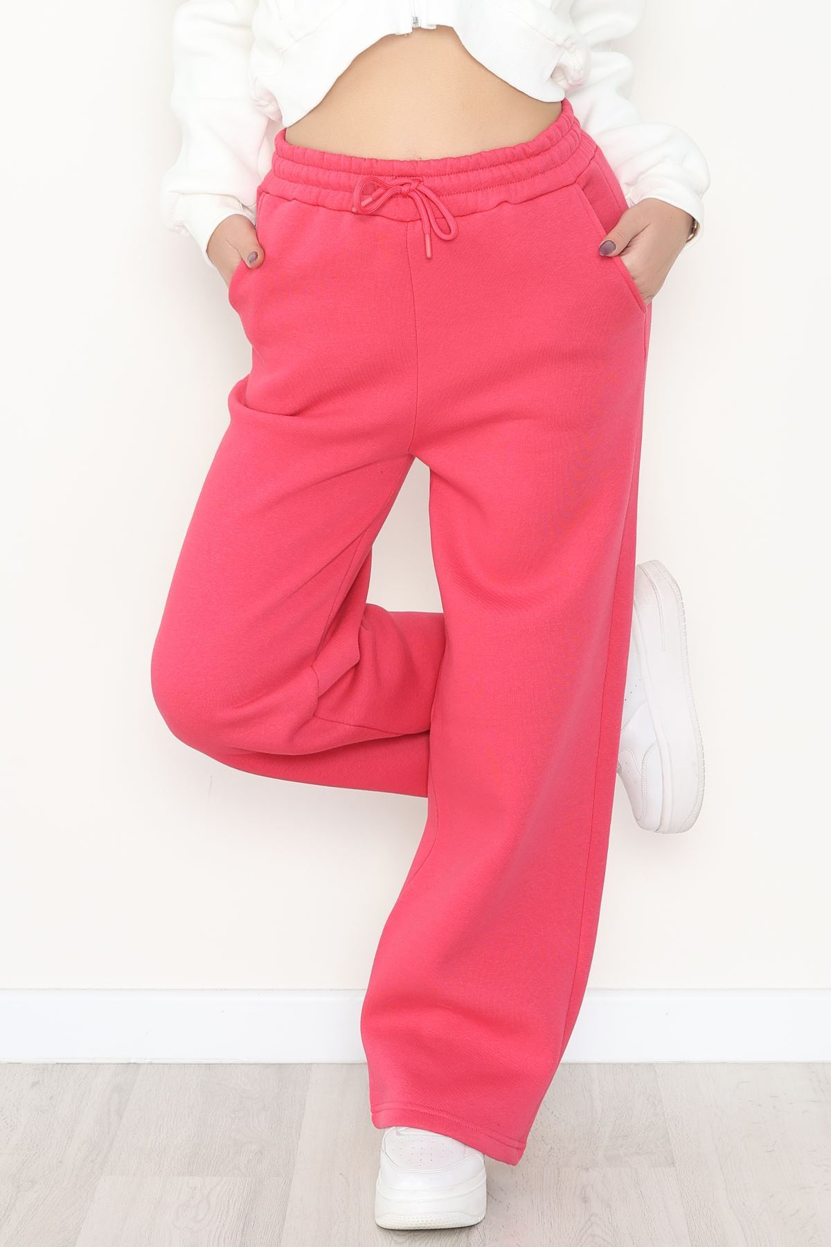 Palazzo 3 İplik Eşofman Altı Fuşya - 6000.1247.